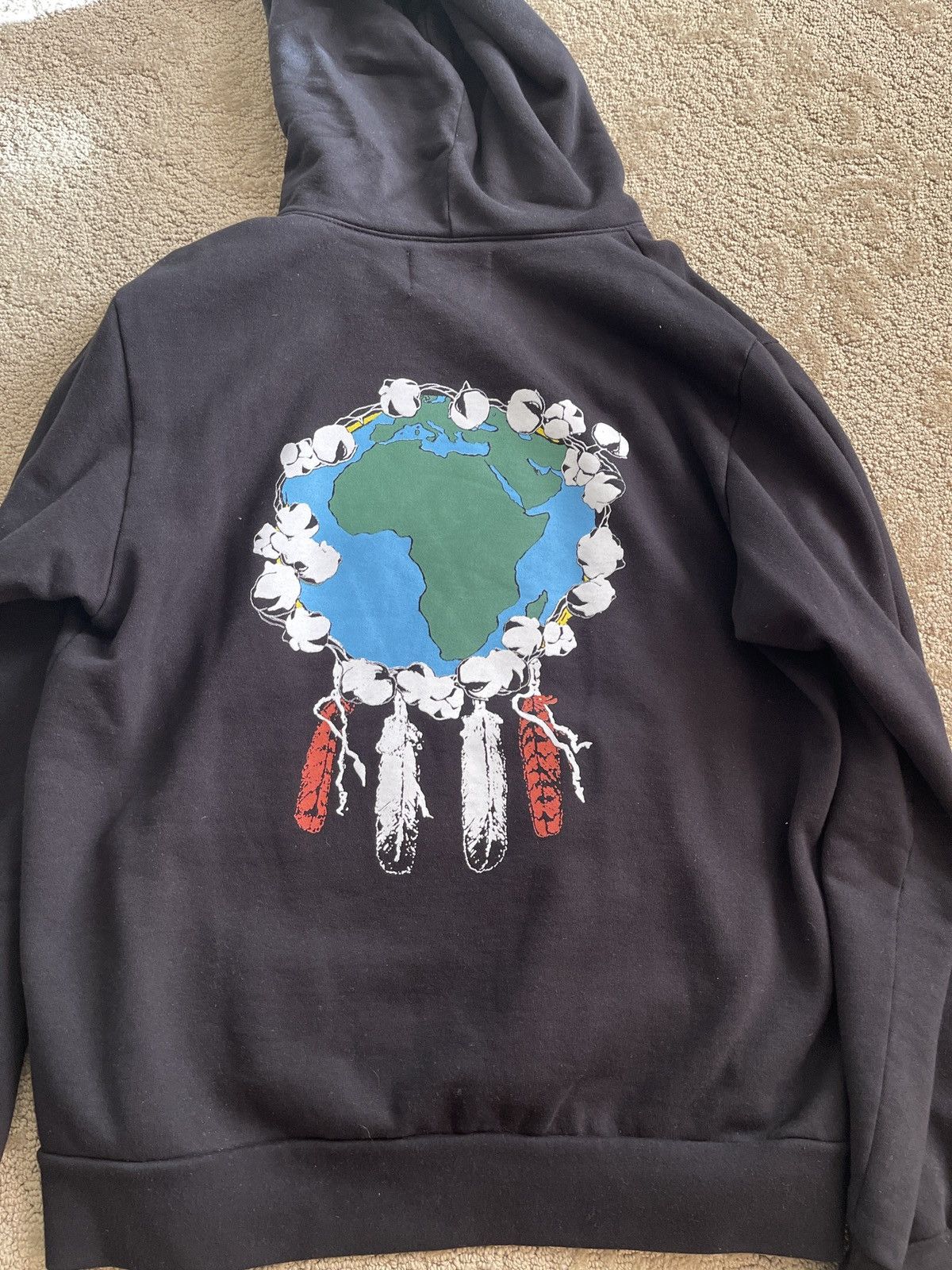DENIM TEARS Black Seminole Hoodie Size US XL / EU 56 / 4 - 1 Thumbnail