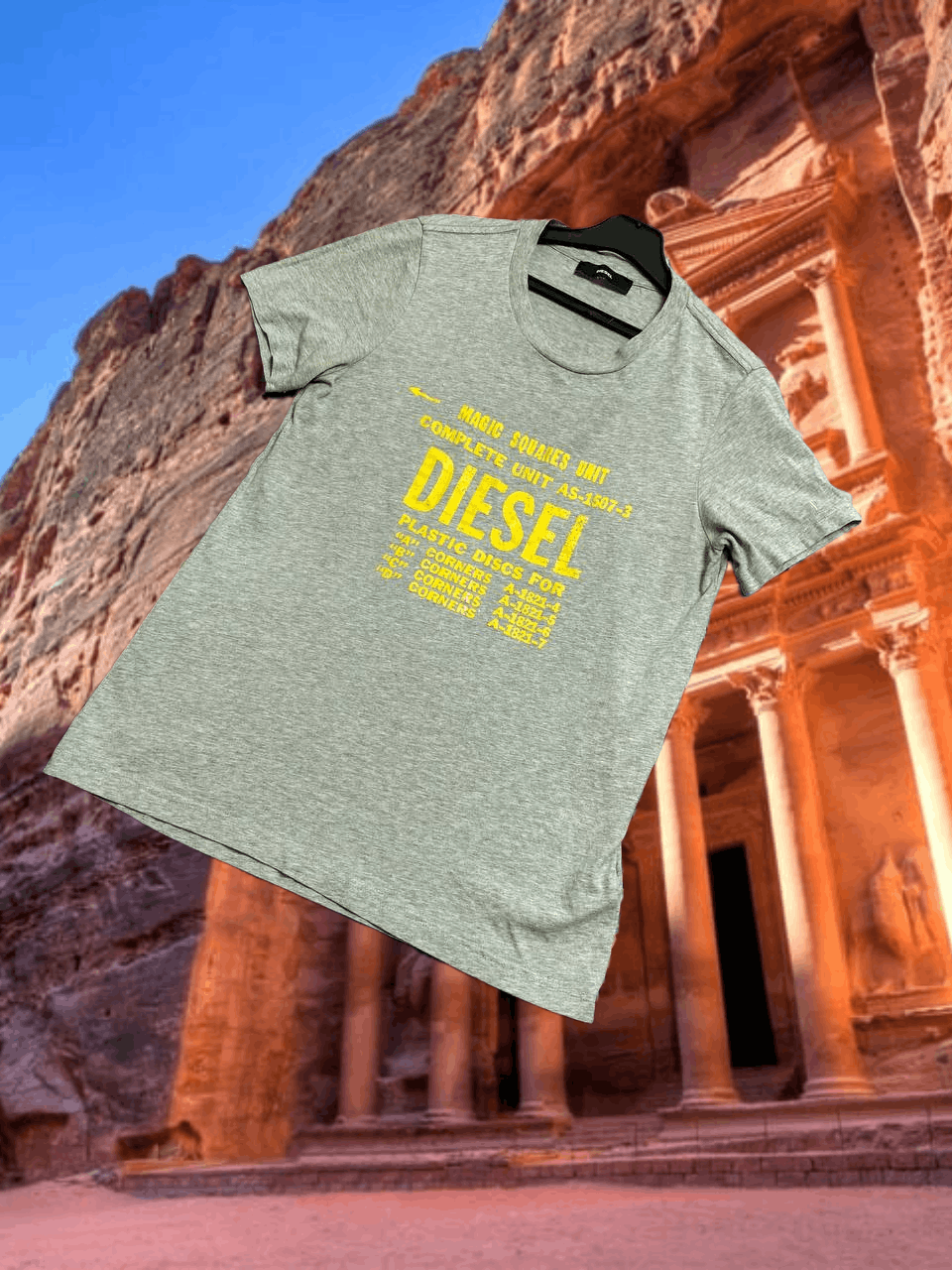 Diesel Streetwear T-Shirt Diesel big logo gray Y2K Vintage Size US M / EU 48-50 / 2 - 1 Thumbnail
