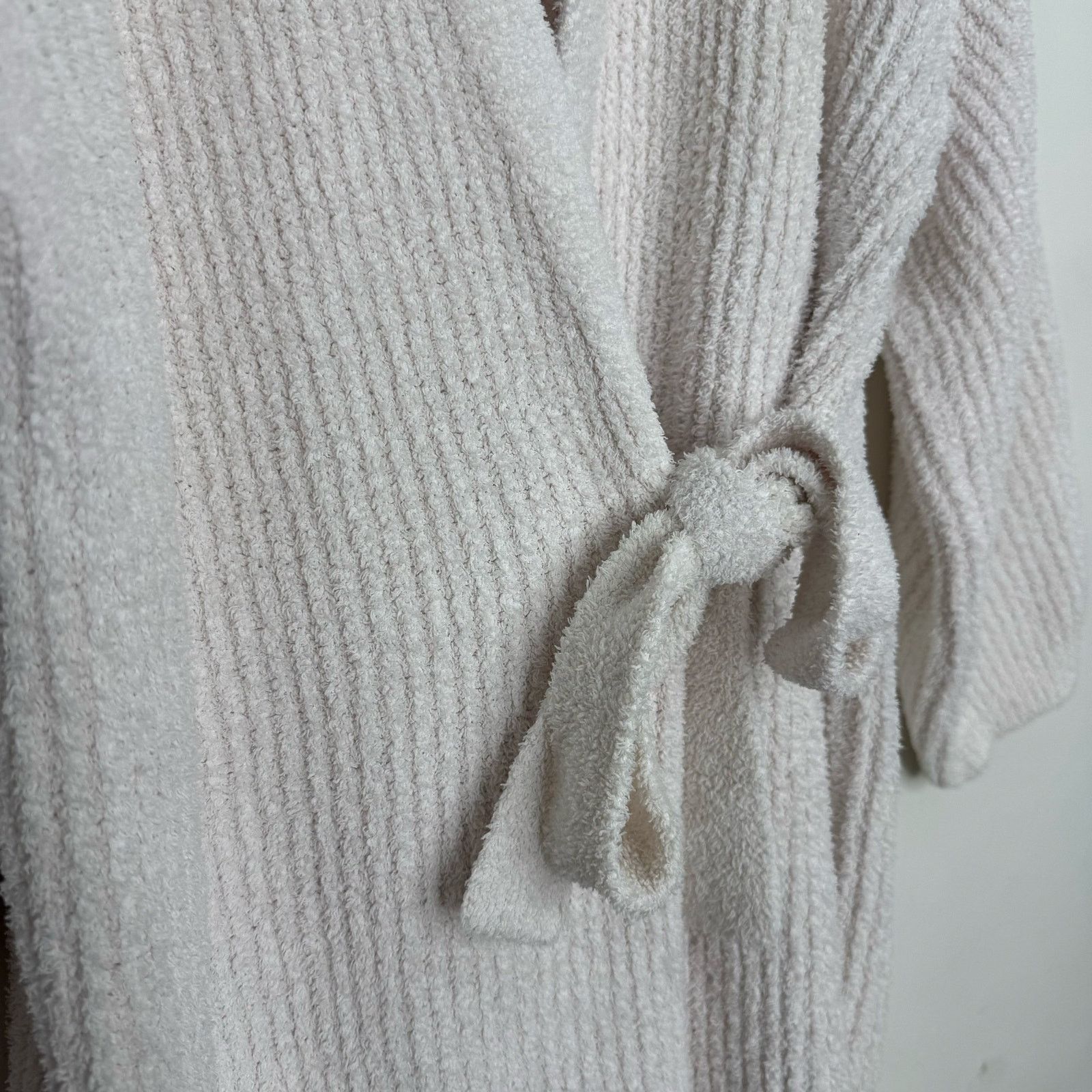 Other Barefoot Dreams CozyChic Knit Side Tie Ribbed Robe Almond XL Size ONE SIZE - 3 Thumbnail