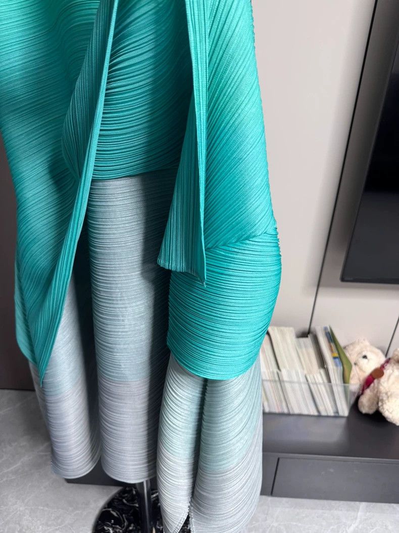 Issey Miyake Issey Miyake Sleeveless horizontal striped color-blocked d Size XXL / US 16-18 / IT 52-54 - 3 Thumbnail