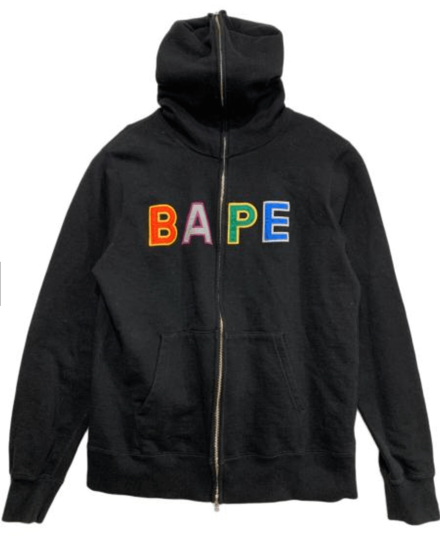 Bape OG Bape Multi Color Logo Spell Out Full Zip Hoodie Size US XL / EU 56 / 4 - 1 Thumbnail