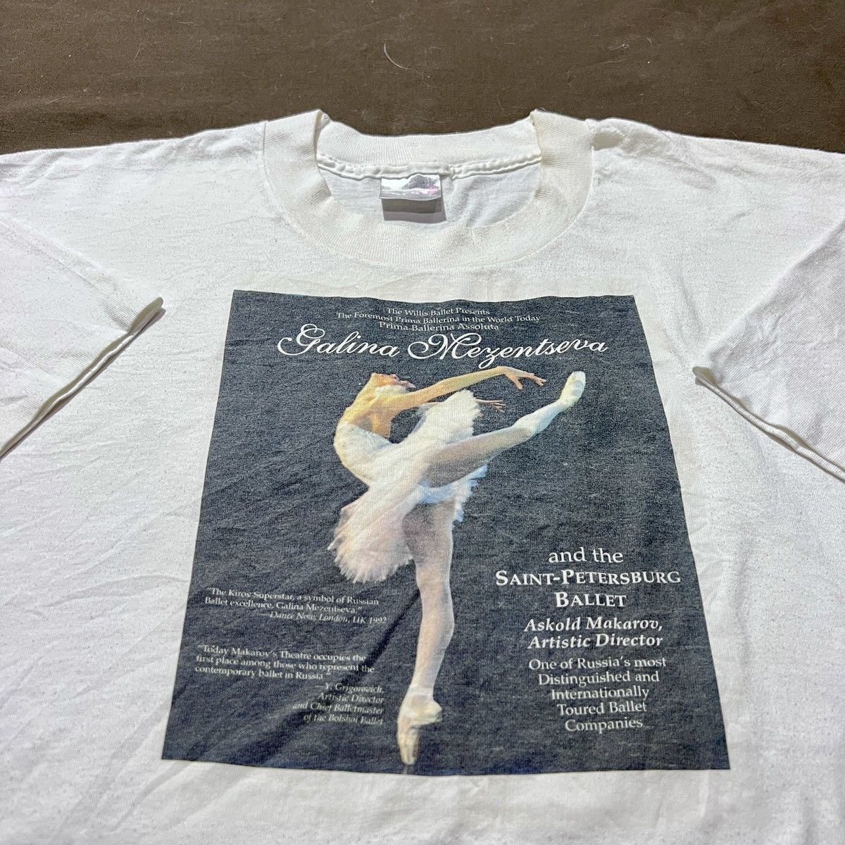 Vintage Vtg. 90s Galina Mezentseva Ballet Dance Performance Graphic Size US XL / EU 56 / 4 - 1 Thumbnail