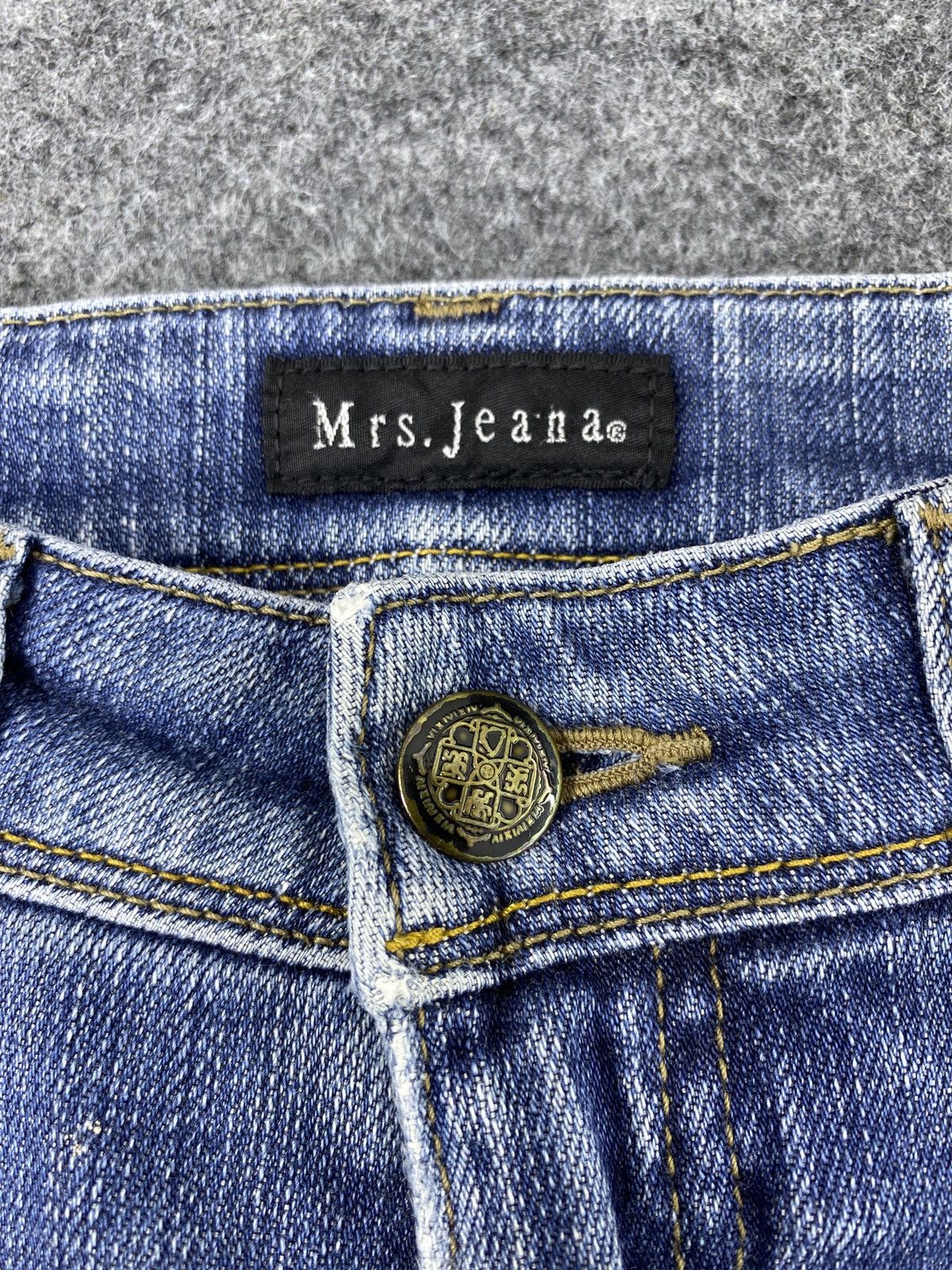 Japanese Brand Japanese Brand mrs.Jeana Flare Blue Wash Jeans - J1030 Size 27" / US 4 / IT 40 - 7 Thumbnail