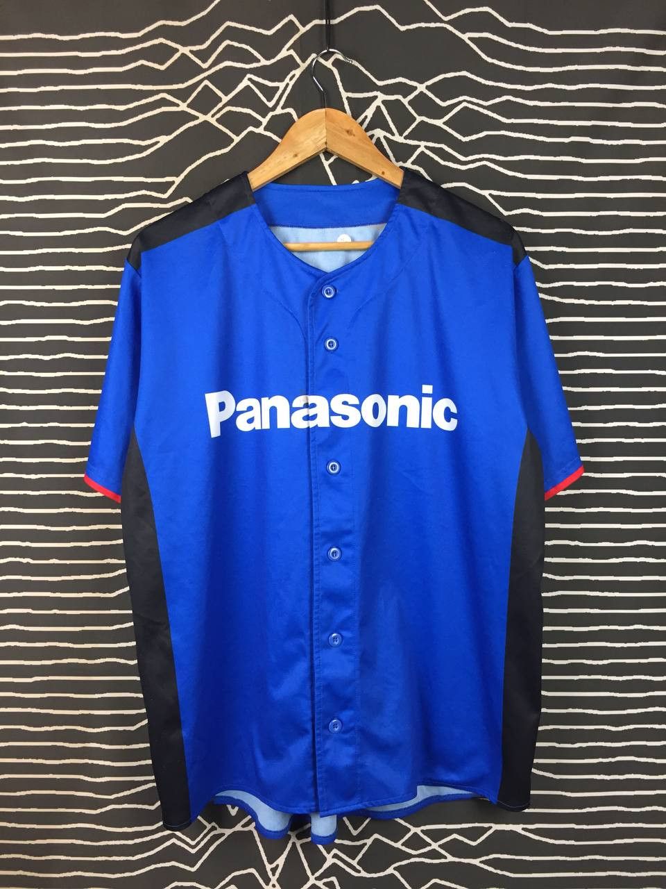 Japanese Brand Panasonic Japanese Industrial League Baseball Club Jersey Size US L / EU 52-54 / 3 - 1 Thumbnail