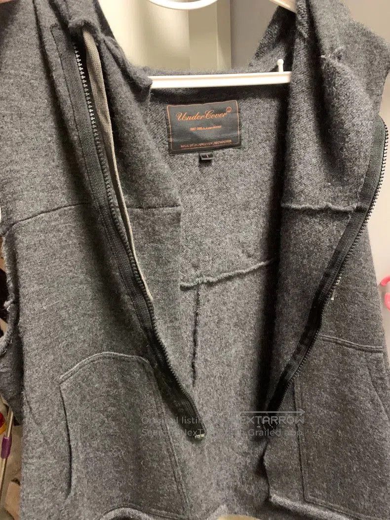 Undercover Undercover 07AW Angora wool blend wool-trimmed hooded vest. Size US S / EU 44-46 / 1 - 5 Thumbnail