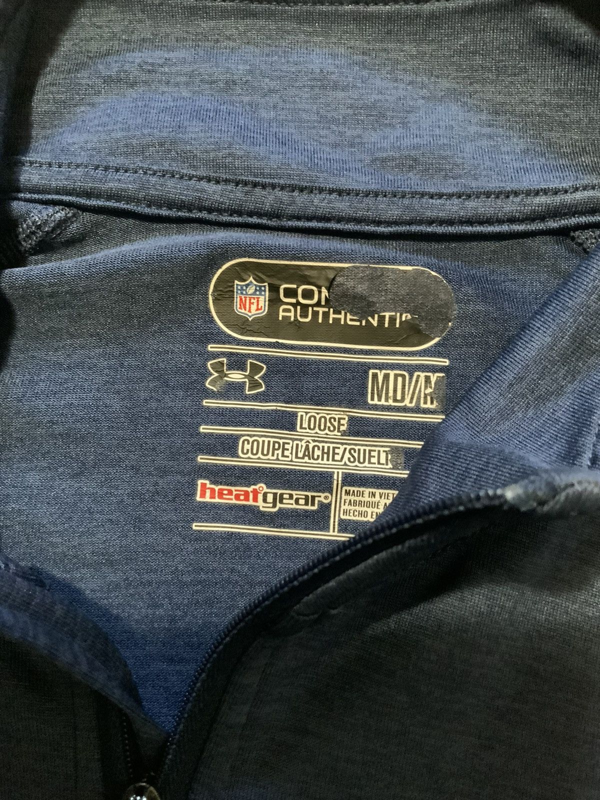 NFL × Under Armour St Louis Rams Los Angeles Combine 1/4 Zip Pullover Size US M / EU 48-50 / 2 - 7 Thumbnail
