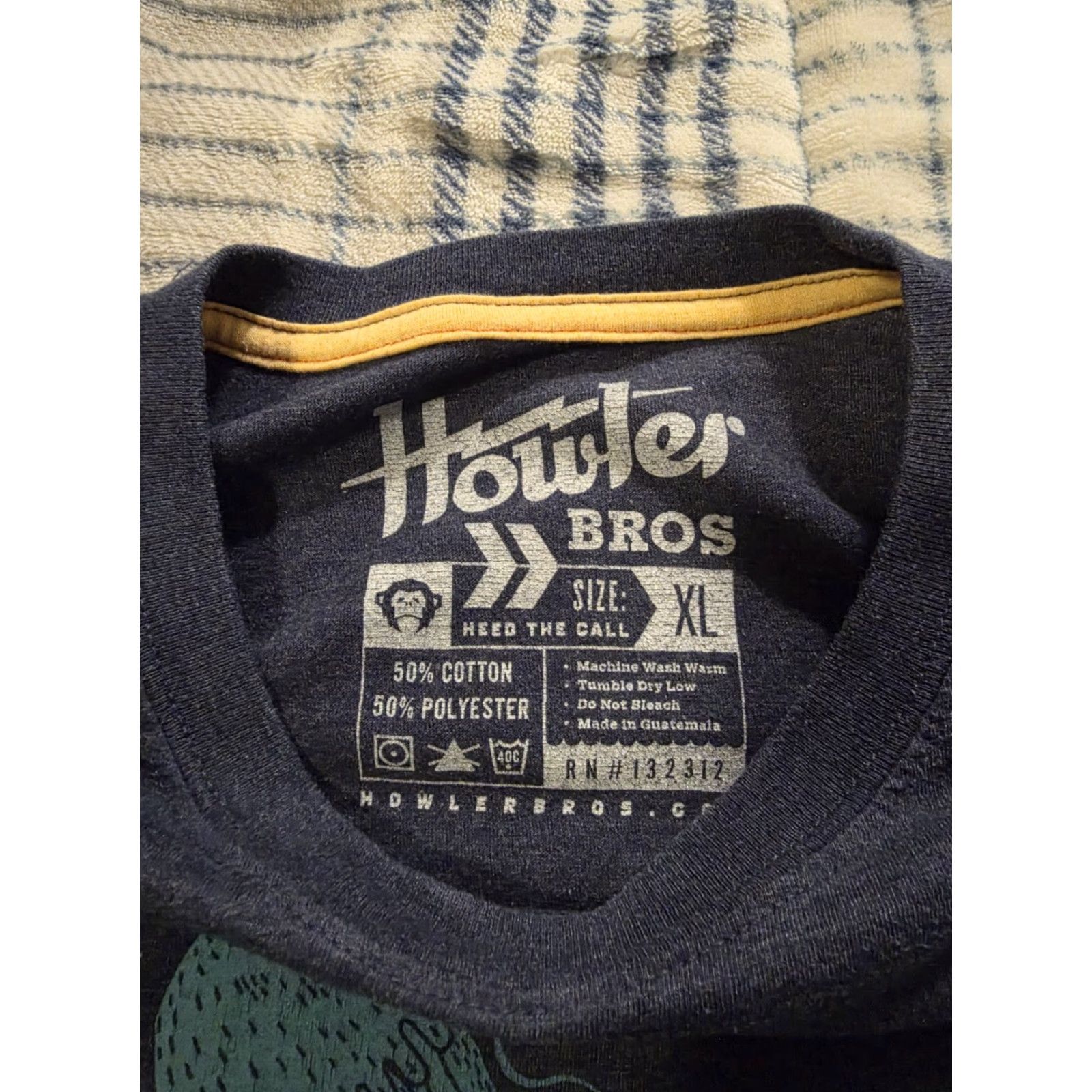 Howler Brothers Howler Brothers Jellyfish Graphic T-Shirt Navy Blue XL Men Short Sleeve Crew Neck Lightweight Breathable Cotton Polyester Graphic Print T-Shirt Size US XL / EU 56 / 4 - 6 Thumbnail