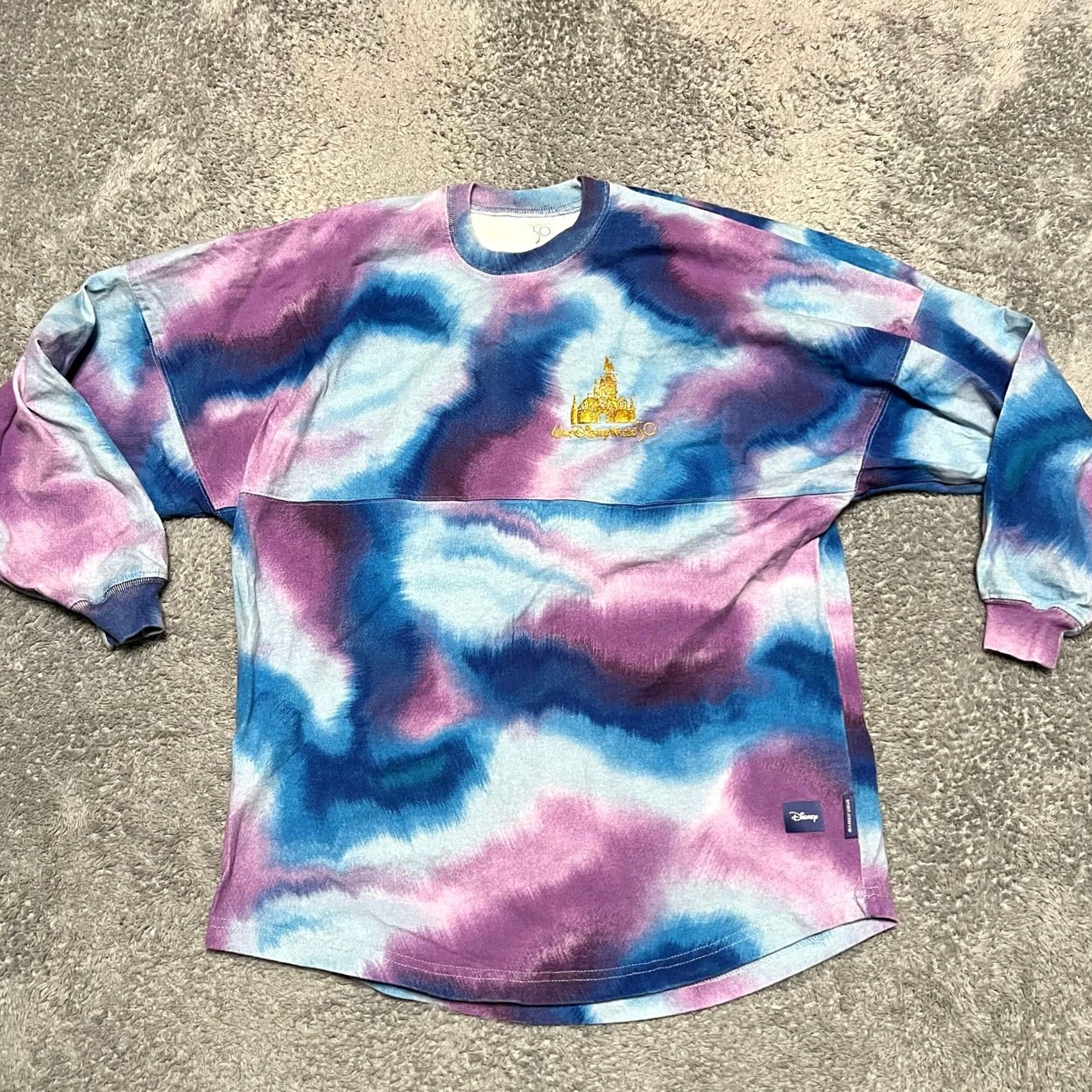 Disney Walt Disney Shirt Womens XS World 50th Anniv. Grand Finale Tie Dye Spirit Jersey Size XS / US 0-2 / IT 36-38 - 3 Thumbnail