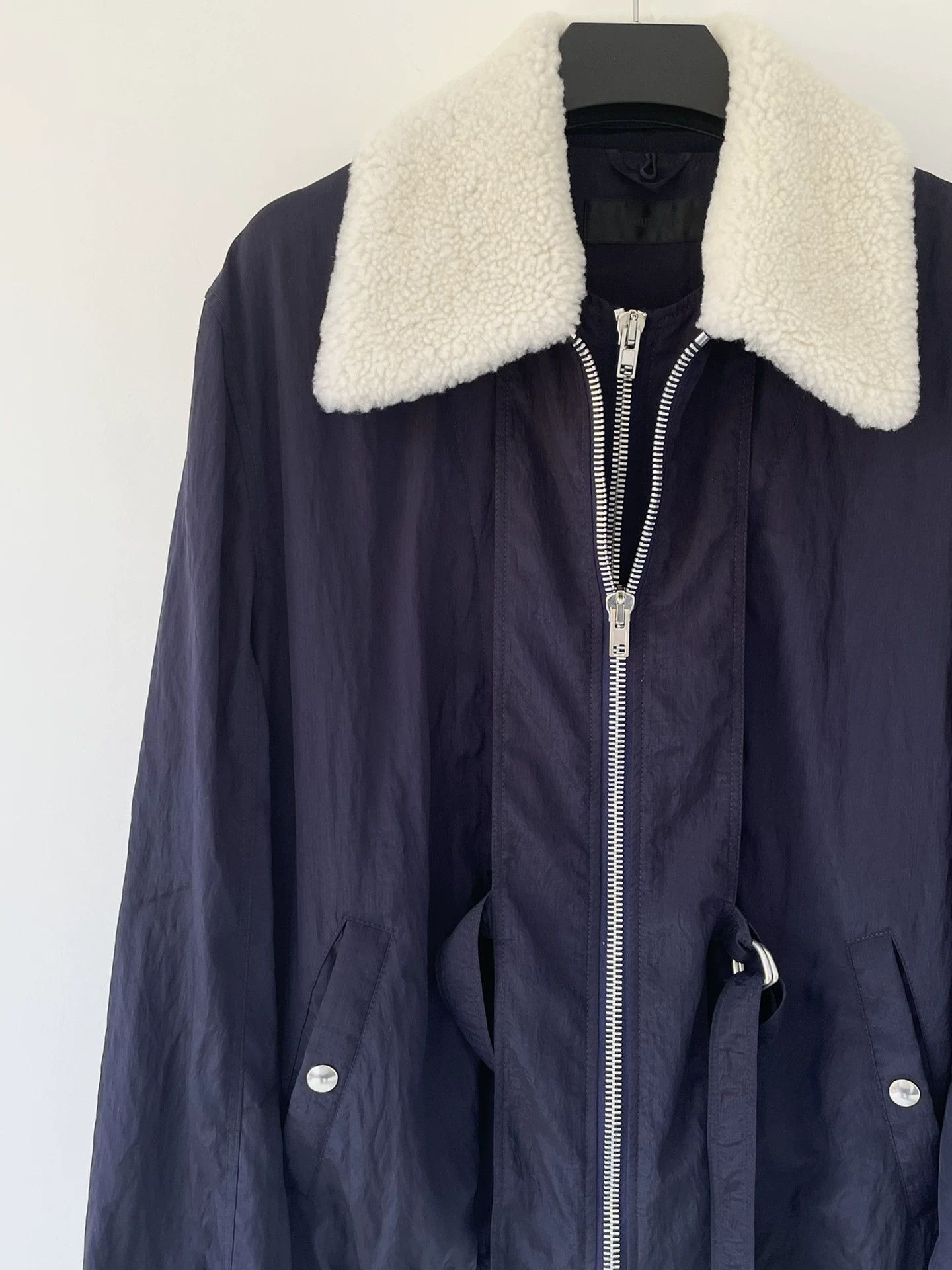 Helmut Lang Helmut Lang Detachable Fur Collar Bomber Jacket S Size US S / EU 44-46 / 1 - 4 Thumbnail