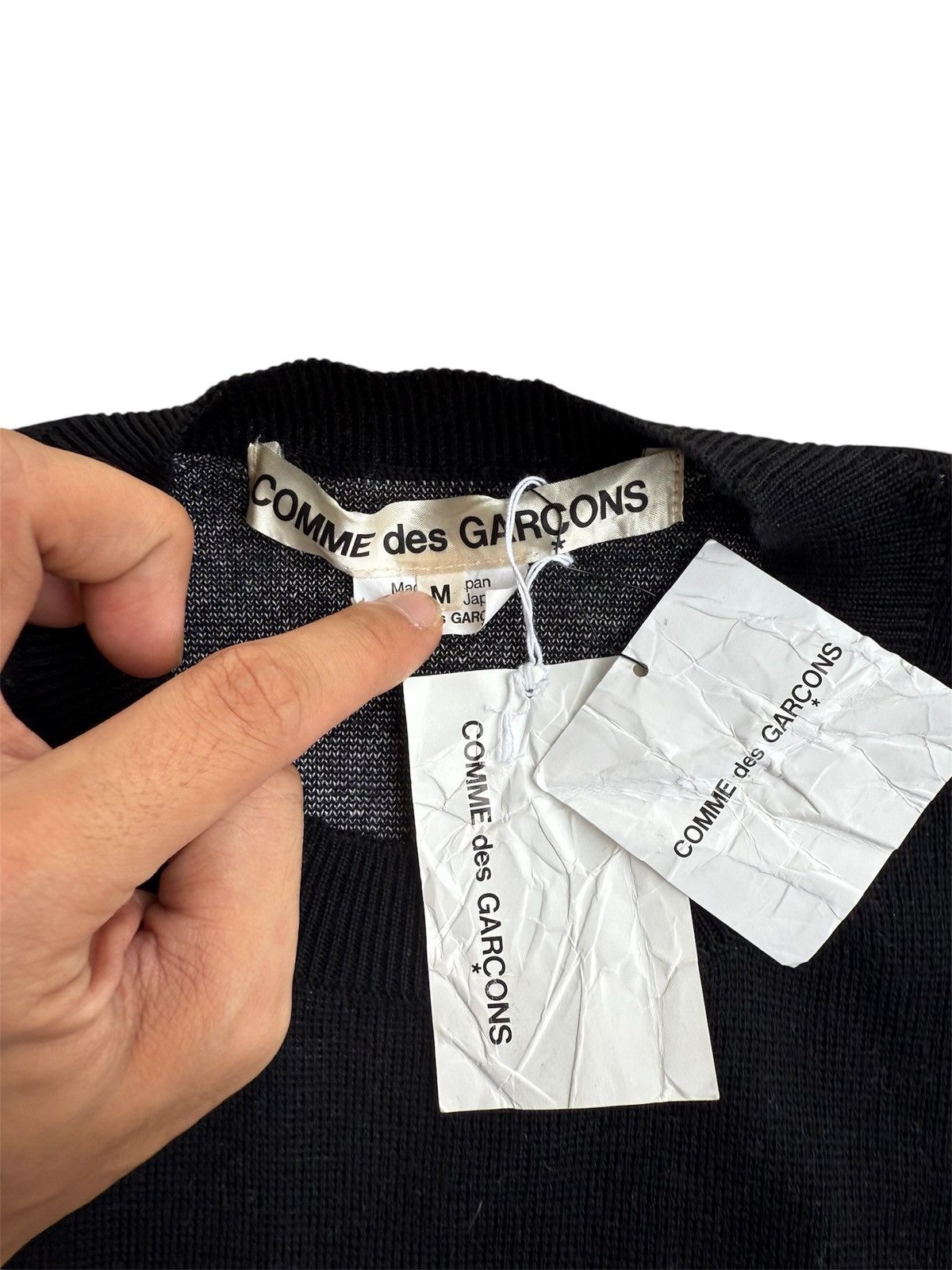 Comme des Garcons Comme des Garcons Spell Out Baggy Knitwear Size US M / EU 48-50 / 2 - 4 Thumbnail