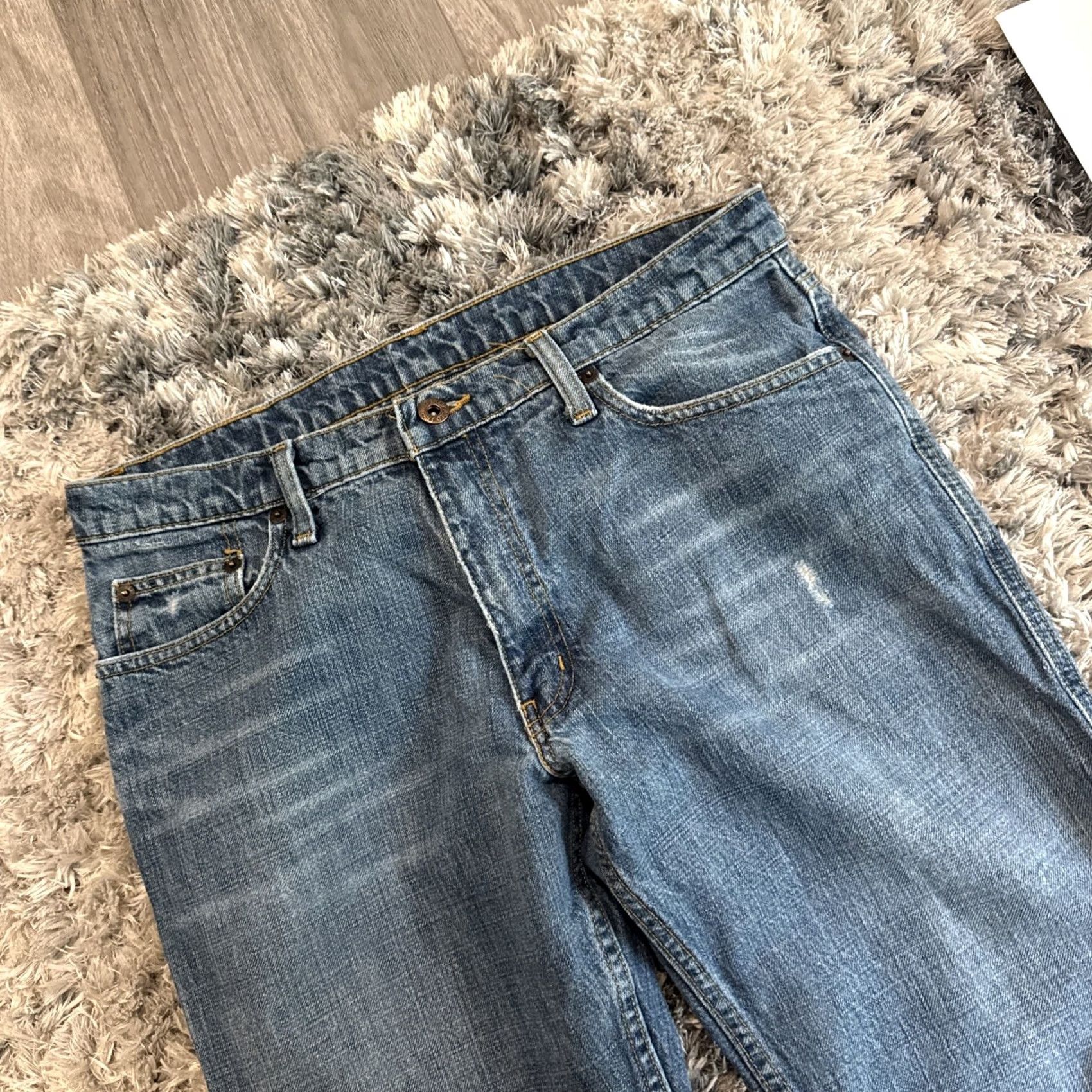 Ralph Lauren VINTAGE Ralph Lauren Jeans Mens Size 32x32 Blue Denim Straight Fit Casual 00’s Size US 32 / EU 48 - 6 Thumbnail