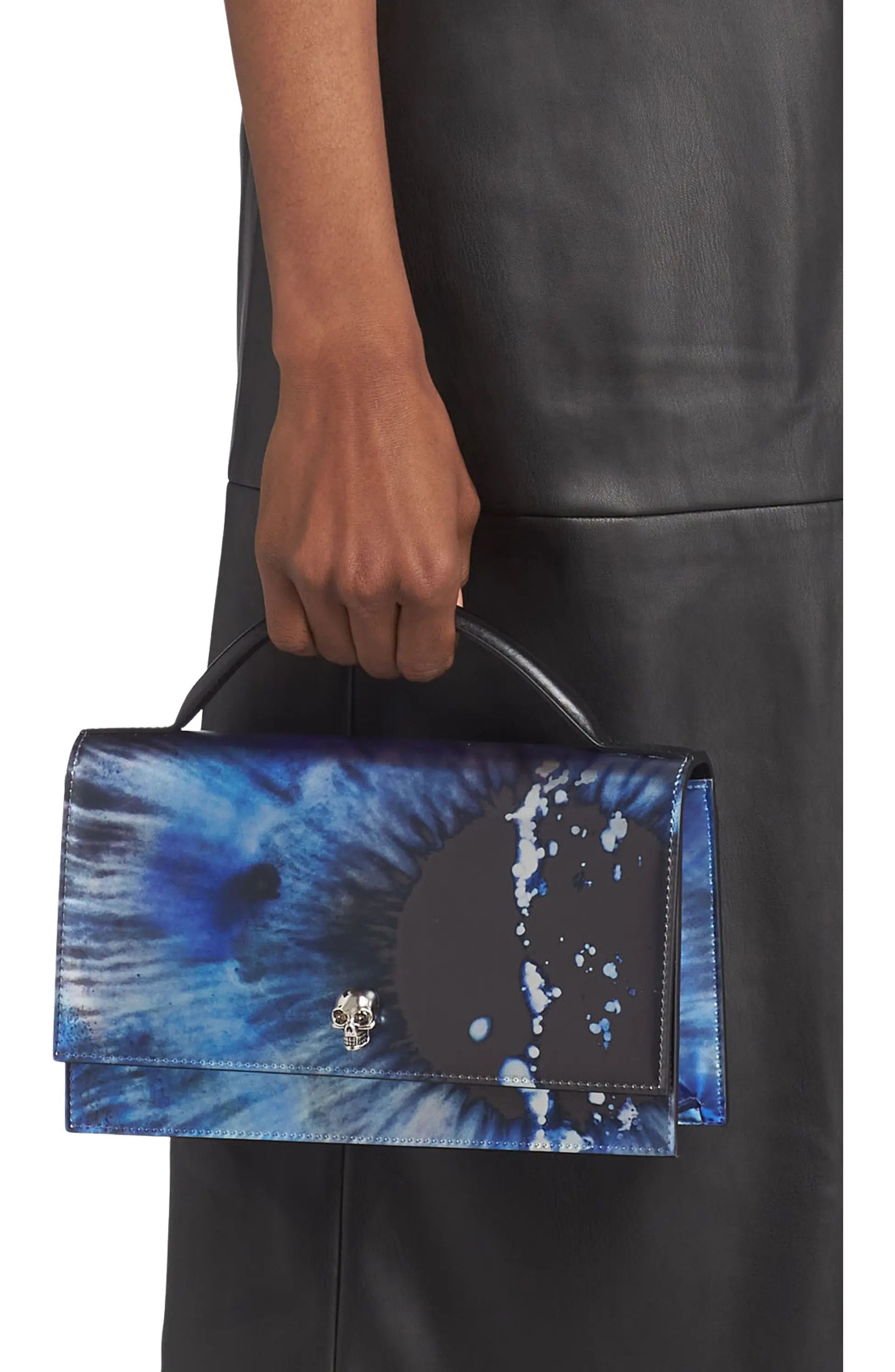 Alexander McQueen ALEXANDER MCQUEEN Galactic Iris leather flap shoulder bag q Size ONE SIZE - 3 Thumbnail