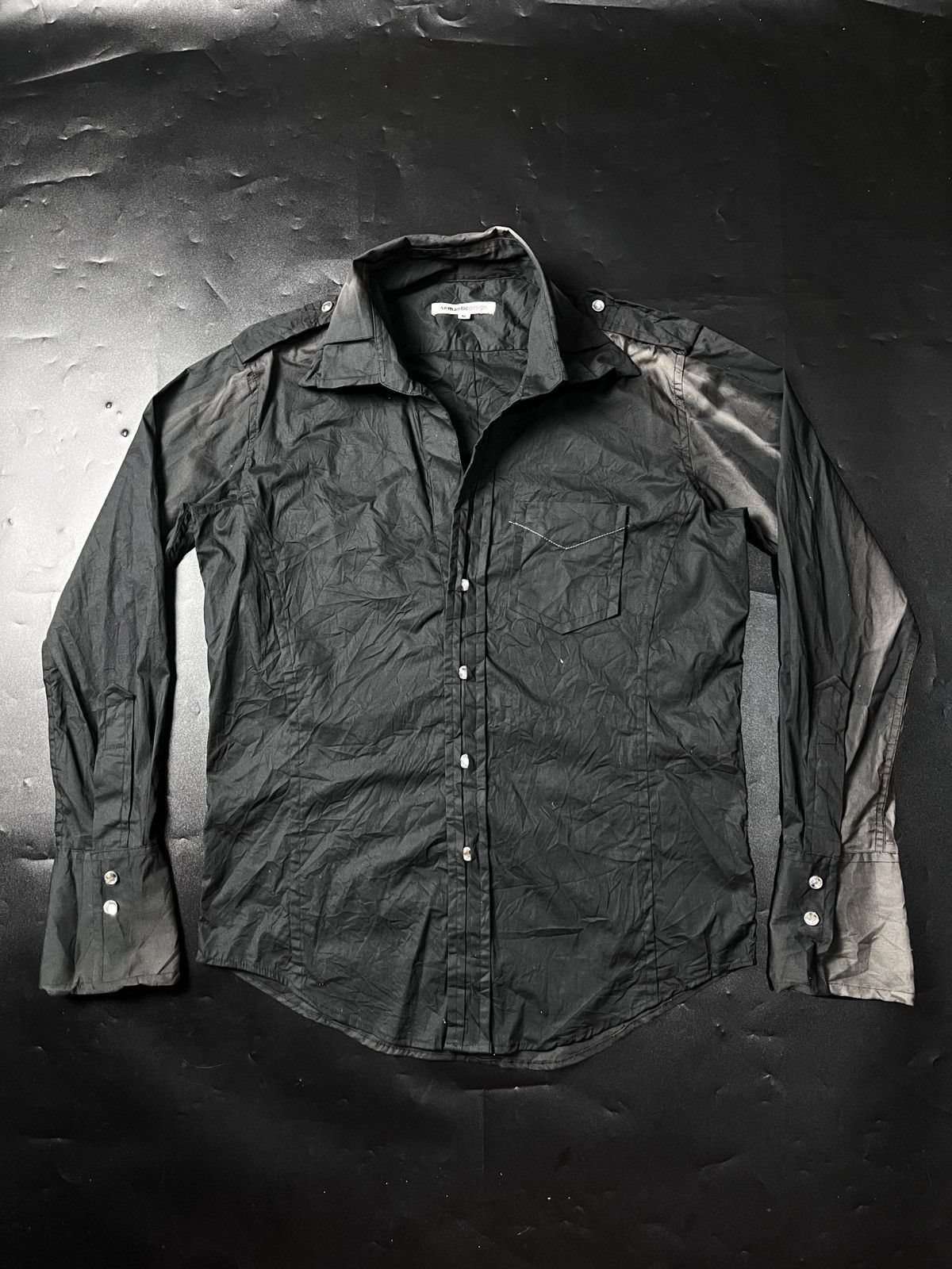 semanticdesign Crazy Semantic Desgin Black fade shirt Size US M / EU 48-50 / 2 - 1 Thumbnail