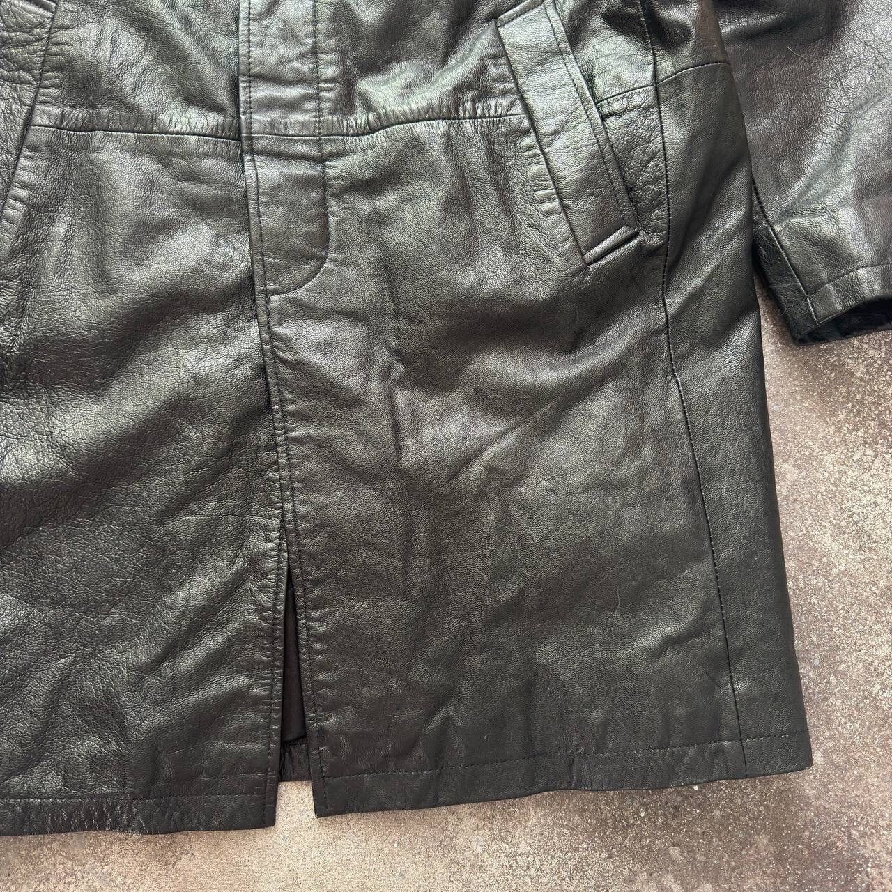 Hysteric Glamour Avant Garde Vintage Black Leather Coat Jacket Size US S / EU 44-46 / 1 - 8 Thumbnail