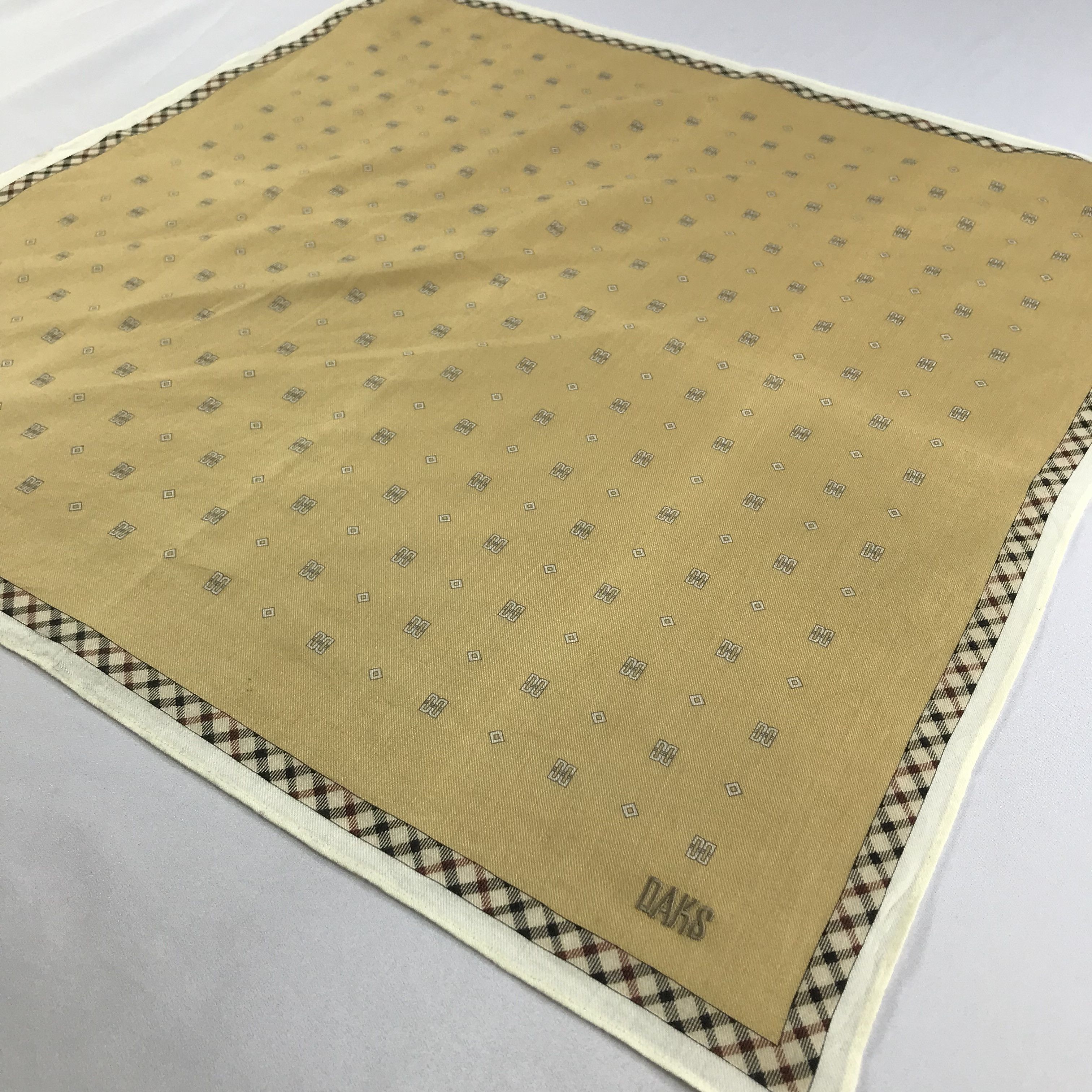 DAKS × Vintage Daks Bandana / Handkerchief / Neckerchief - S2658 Size ONE SIZE - 2 Thumbnail
