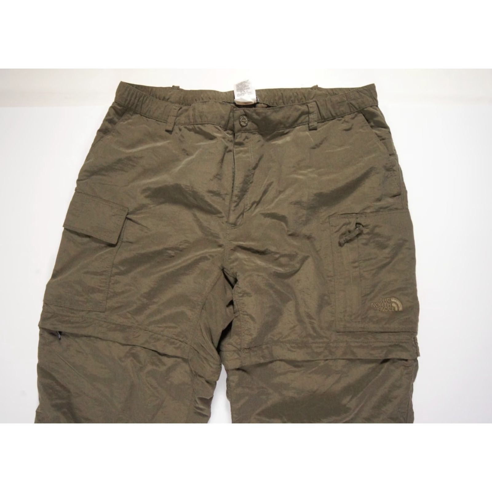 The North Face VINTAGE The North Face Women's Cargo Pants Large Green Convertible Shorts Outdoor Hiking Active Wear Size 36" / US 14 / IT 50 - 2 Thumbnail