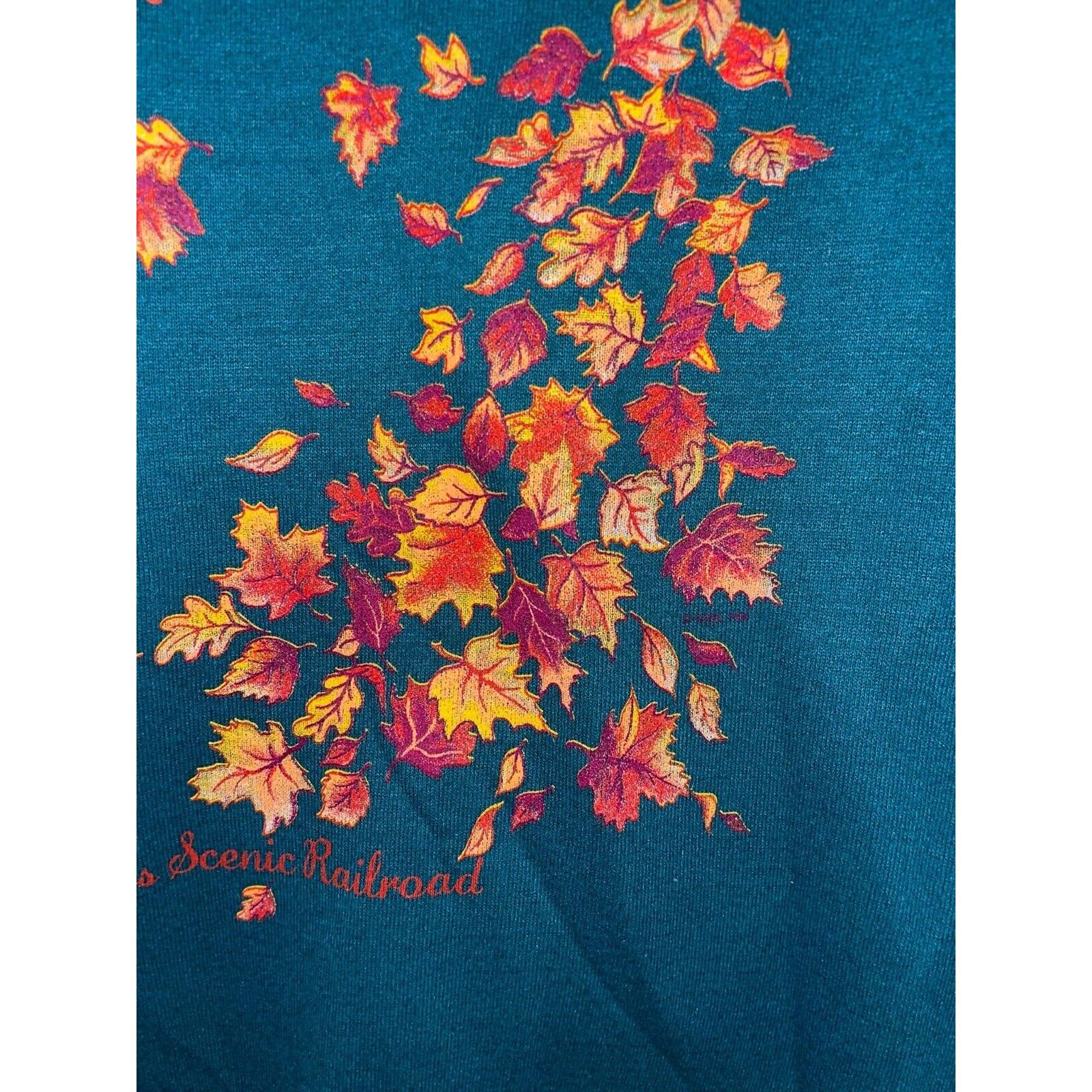 Jerzees Vintage Fall Leaves Sweatshirt Cass Scenic Crewneck 90s VTG Size US XL / EU 56 / 4 - 4 Thumbnail