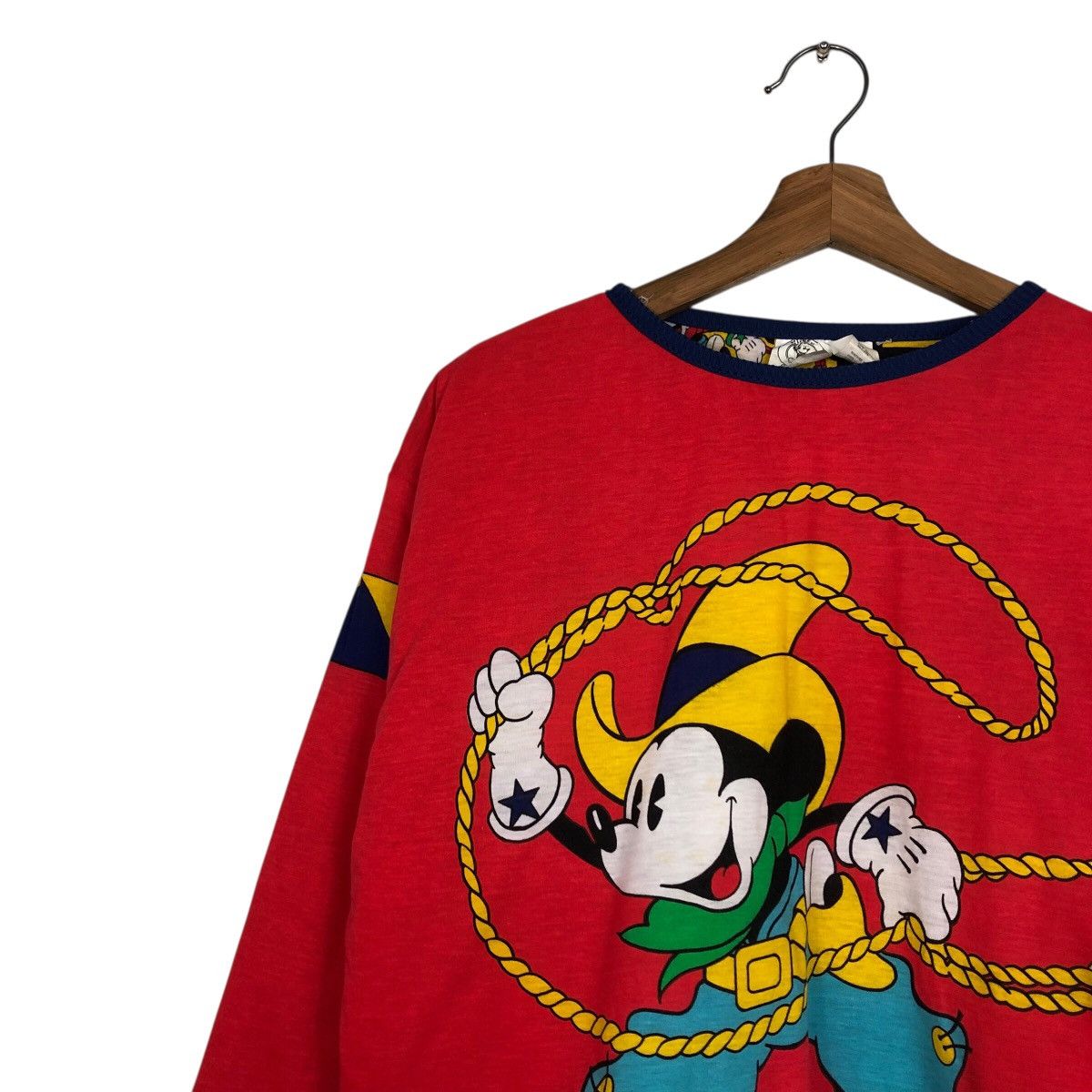 Vintage Vintage Sweatshirt Long Sleeve Mickey Mouse Cartoon BigLogo Size US M / EU 48-50 / 2 - 8 Thumbnail