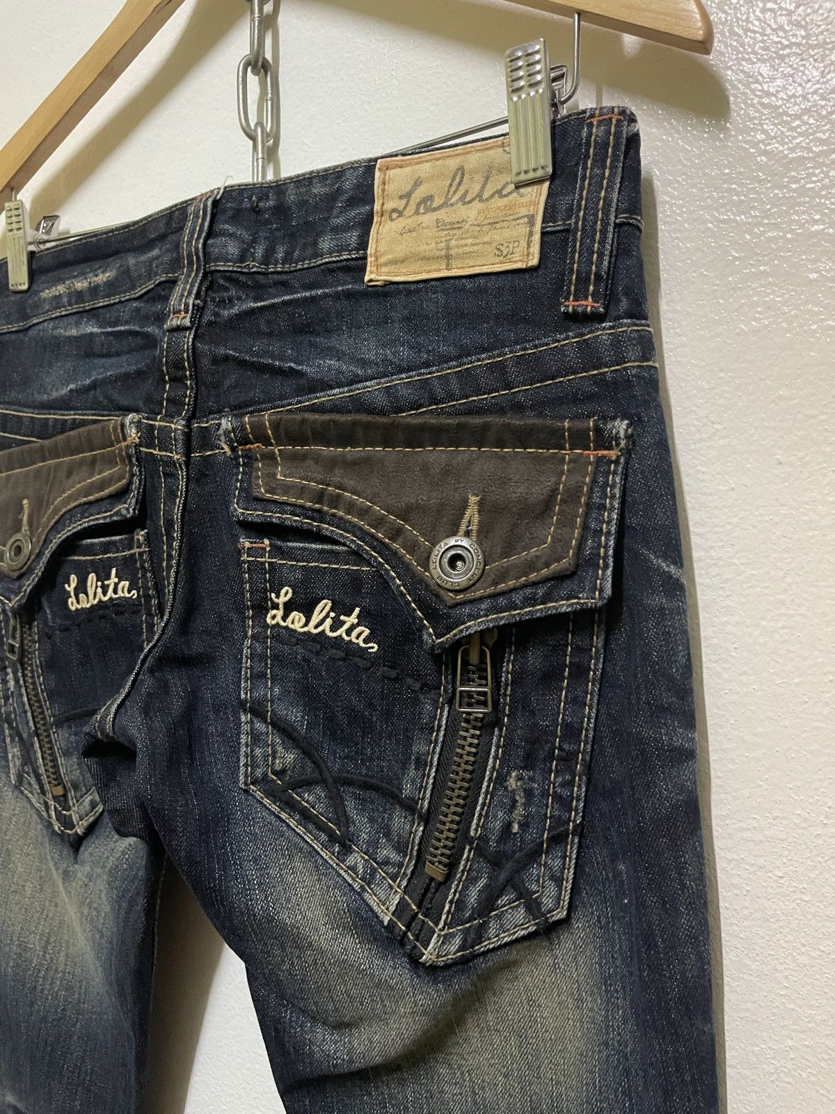 Japanese Brand Lolita Jeans Washed Flared Size US 30 / EU 46 - 12 Thumbnail