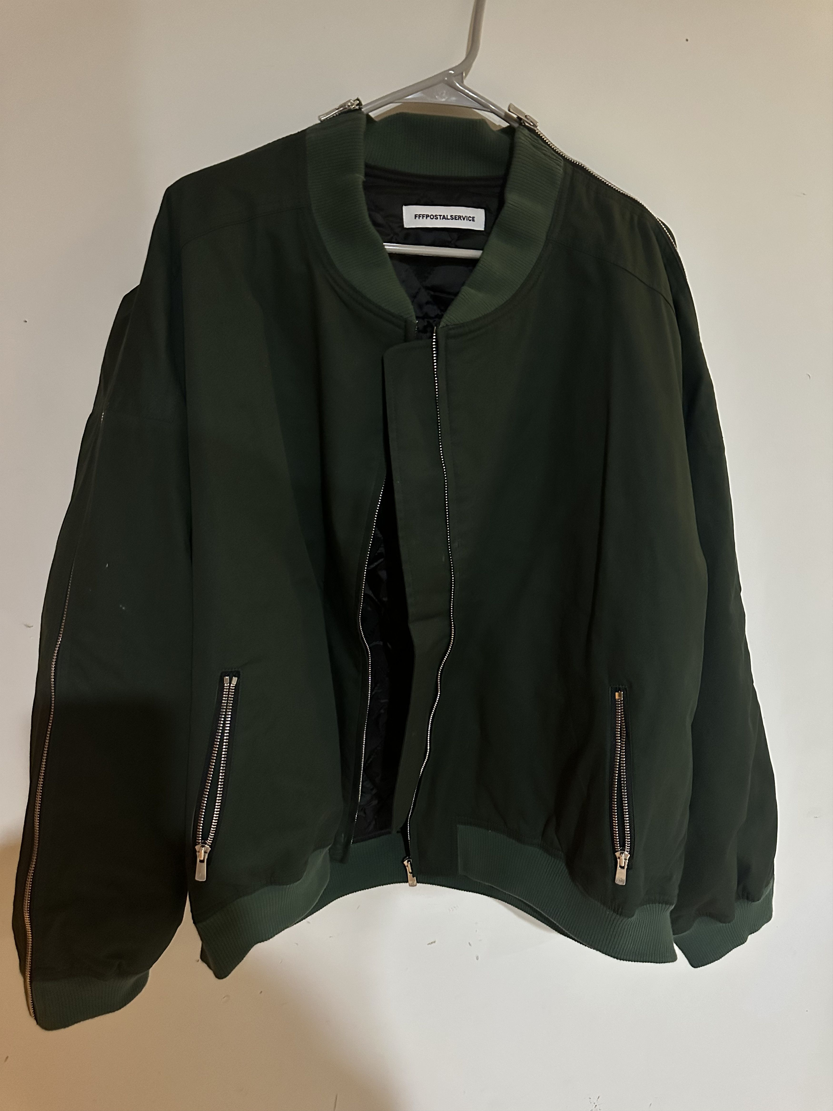 FFFPOSTALSERVICE Zip Ma-1 Bomber CV (Hunter Green) Size US XL / EU 56 / 4 - 2 Thumbnail