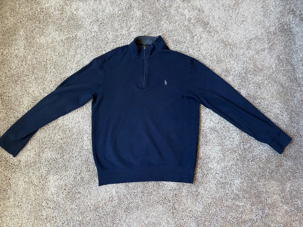 Polo Ralph Lauren Polo Ralph Lauren RL Fleece Logo Quarter-Zip Sweatshirt Size US S / EU 44-46 / 1 - 1 Thumbnail