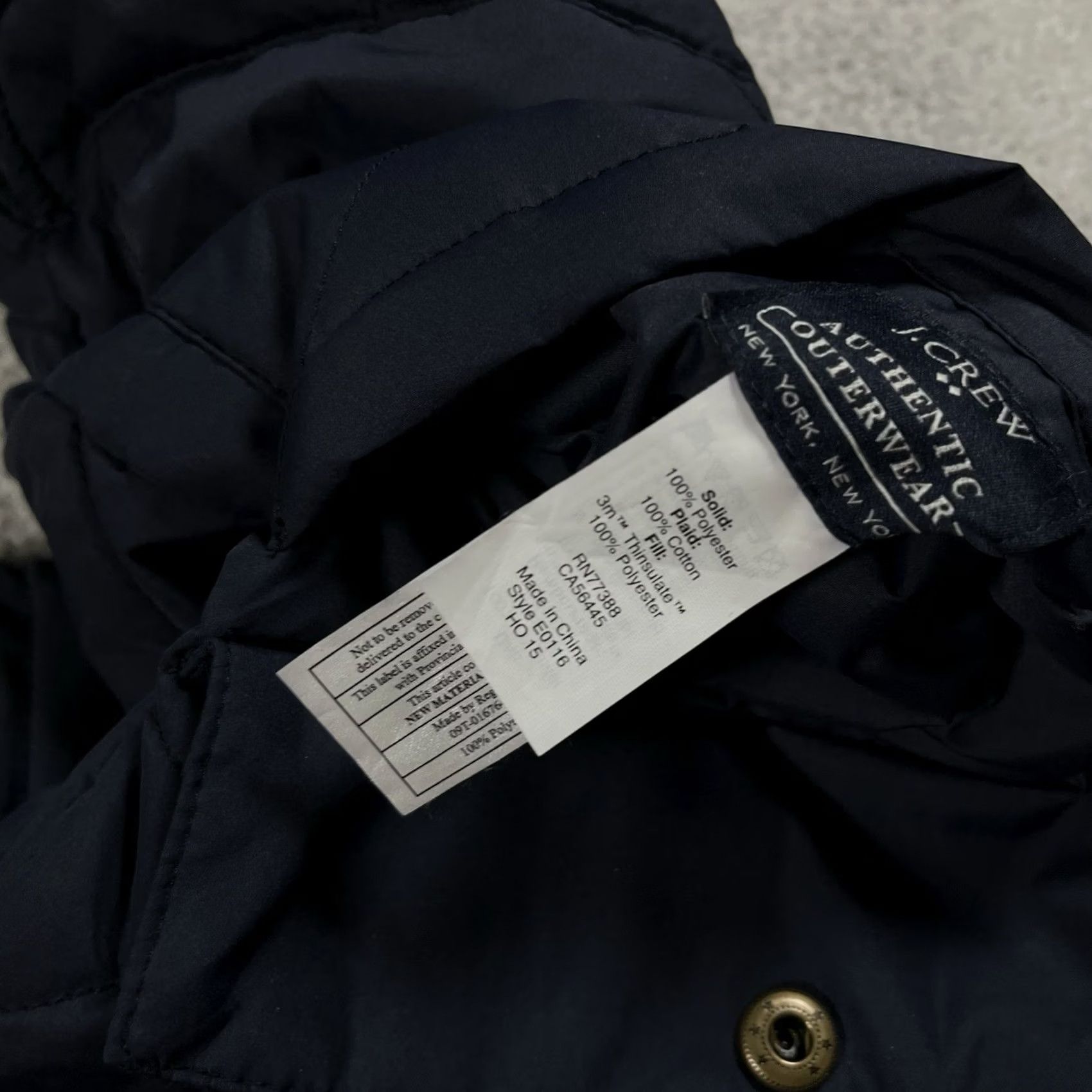 J.Crew J.CREW Vest Mens S Blue Diamond Quilted Reversible Full Zip Thinsulate Winter Fall Spring Insulated Pockets Outdoors Classic Preppy Size US S / EU 44-46 / 1 - 6 Thumbnail