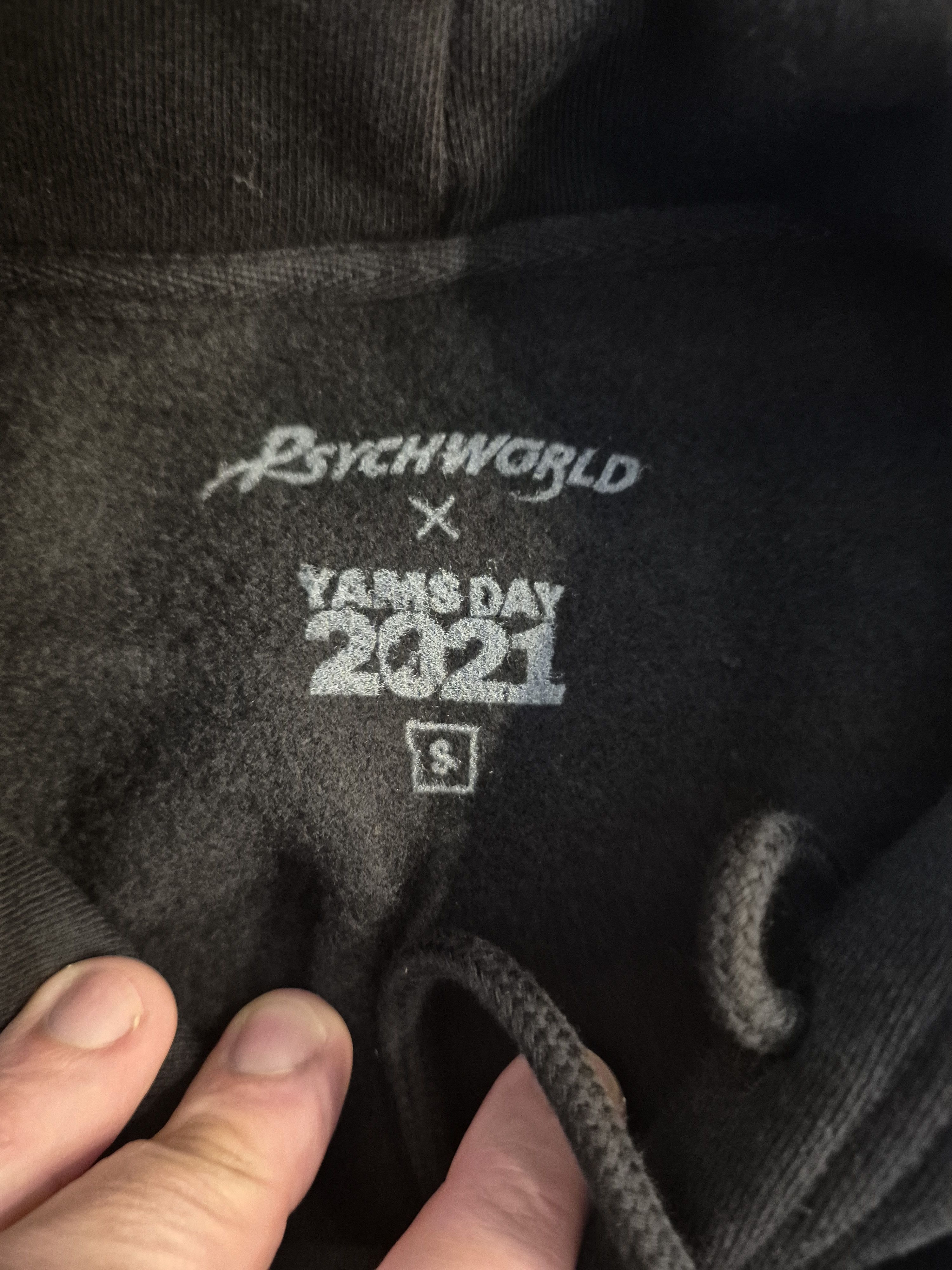 Psychworld Psychworld Yams Day Black Hoodie Size Small Size US S / EU 44-46 / 1 - 8 Thumbnail