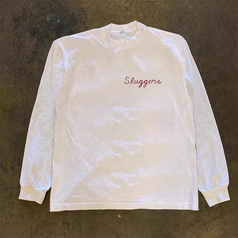 Other Hip Hop Street Red Letter Print L Long Sleeve T-Shirt Size US M / EU 48-50 / 2 - 3 Thumbnail