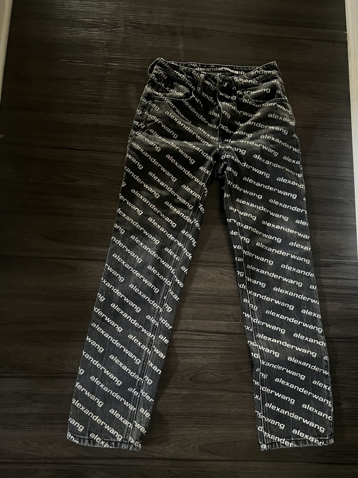 Alexander Wang Alexander wang logo printed jeans Size 24" / US 00 / IT 34 - 2 Thumbnail
