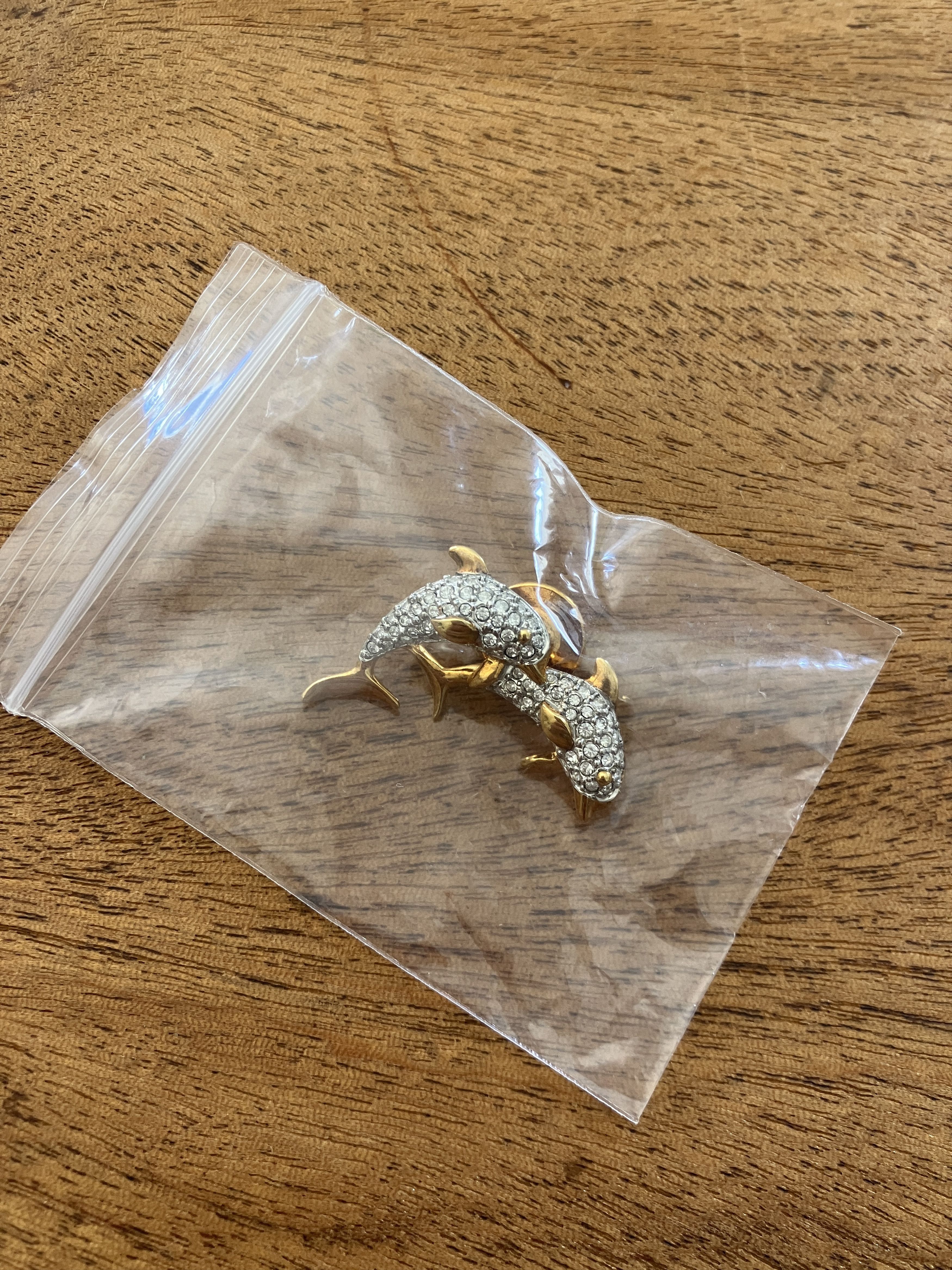 Swarovski Swarovski Dolphins Pin Size ONE SIZE - 1 Preview