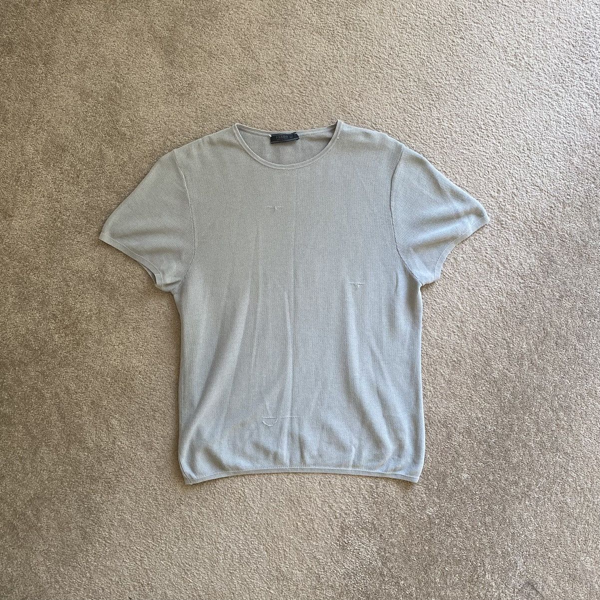 Prada Vintage Prada Knitted T-Shirt Cotton Size US L / EU 52-54 / 3 - 1 Thumbnail