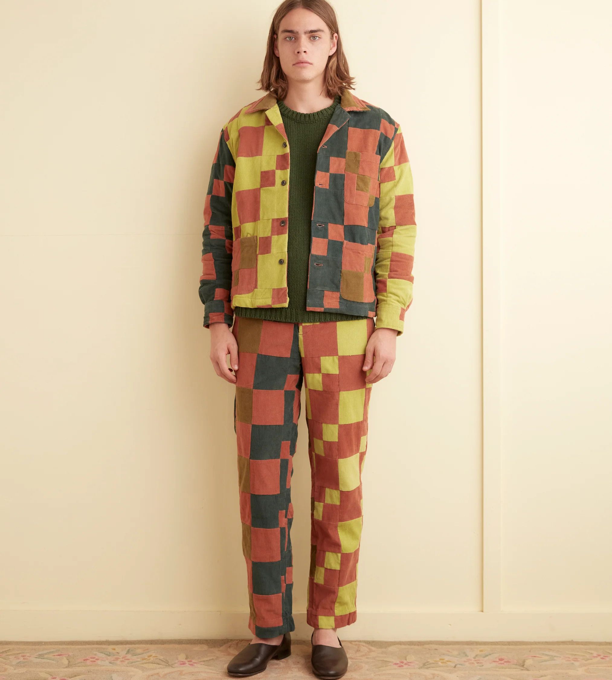 Bode $1600 Bode Corduroy Four Patch Overshirt Size US L / EU 52-54 / 3 - 3 Thumbnail