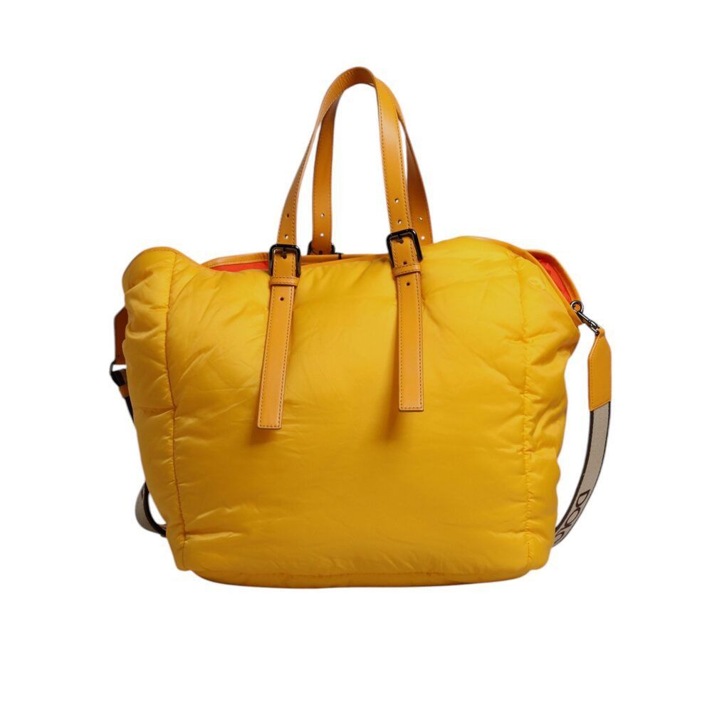 Dolce & Gabbana Dolce & Gabbana Yellow Orange Nylon Logo Plaque Hand Shoulde Size ONE SIZE - 5 Thumbnail