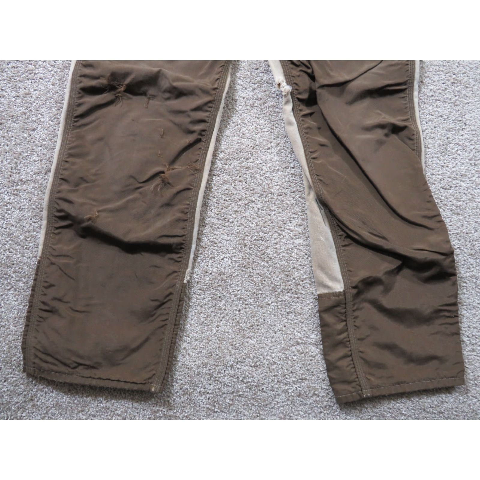 Carhartt VINTAGE Carhartt Union Upland Hunting Pants 32X32 Canvas Nylon Brown 90s Mens Regular Straight 5-Pocket Zip Closure Workwear Canvas Nylon Logo Accents Size US 32 / EU 48 - 2 Thumbnail