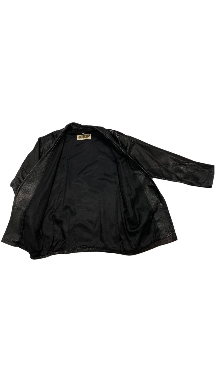 Vintage LASTDROP🔥 Vintage 80s 90s Oversized Leather Crocodile Jacket Size XXL / US 16-18 / IT 52-54 - 4 Thumbnail
