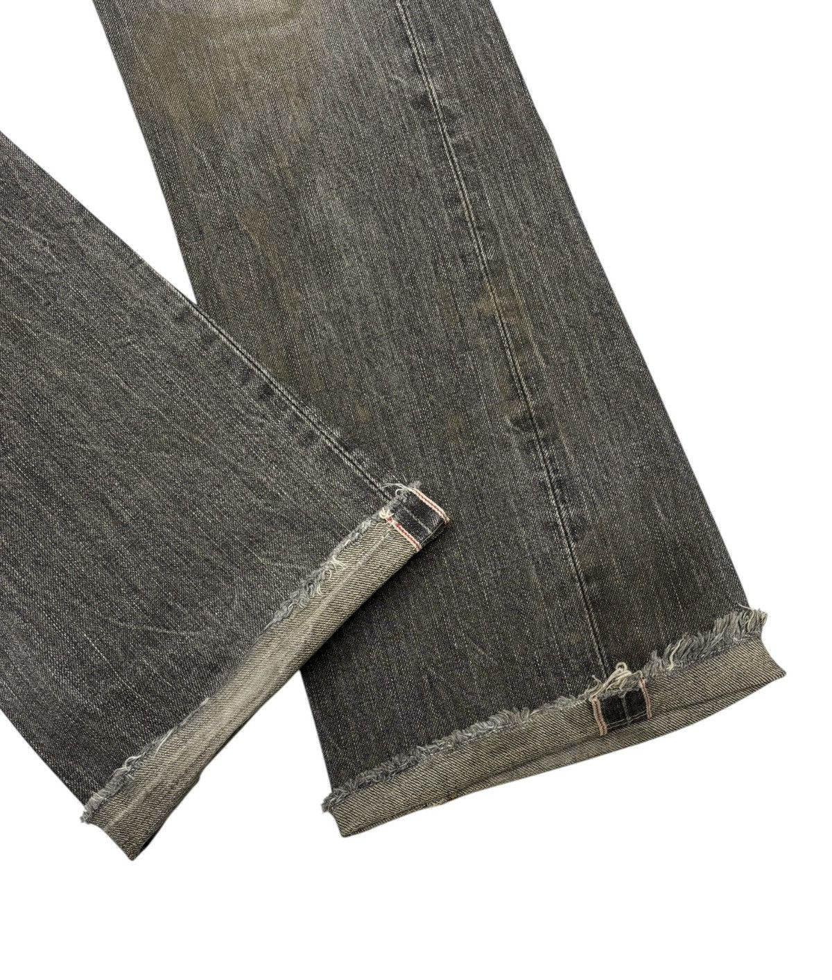 14th Addiction Flare Jeans Edwin 505s Selvedge Mud Wash Flare Denim Jeans Size US 29 - 16 Thumbnail