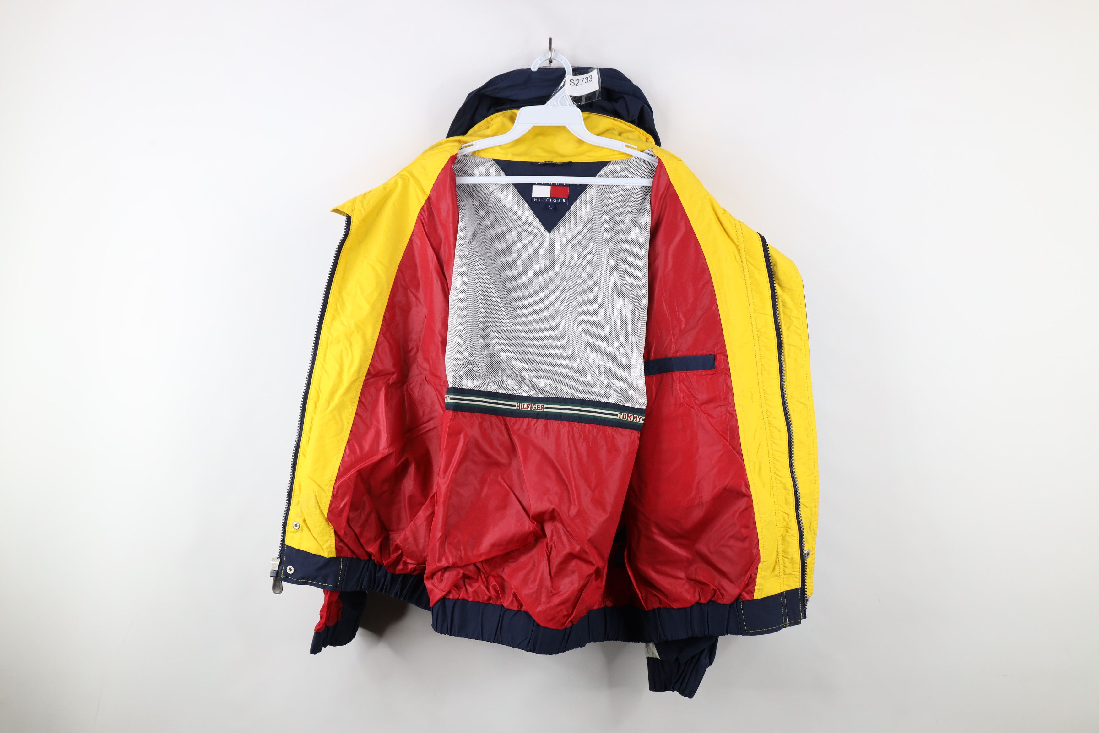 Tommy Hilfiger × Vintage Vintage 90s Tommy Hilfiger Ripstop Hooded Windbreaker Jacket Size US L / EU 52-54 / 3 - 10 Thumbnail