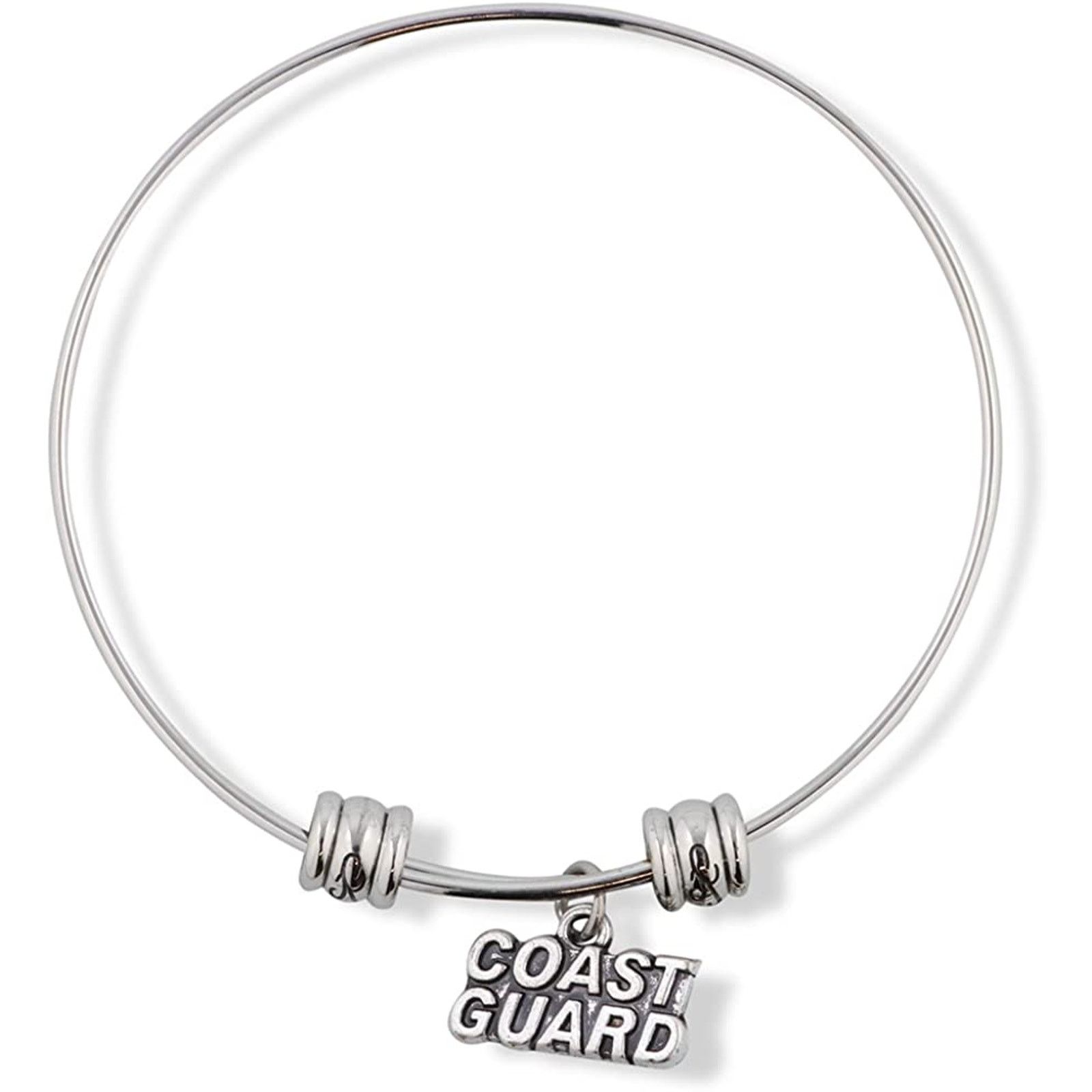 & Other Stories Coast Guard Text Charm Bangle Bracelet Jewelry Size ONE SIZE - 1 Thumbnail