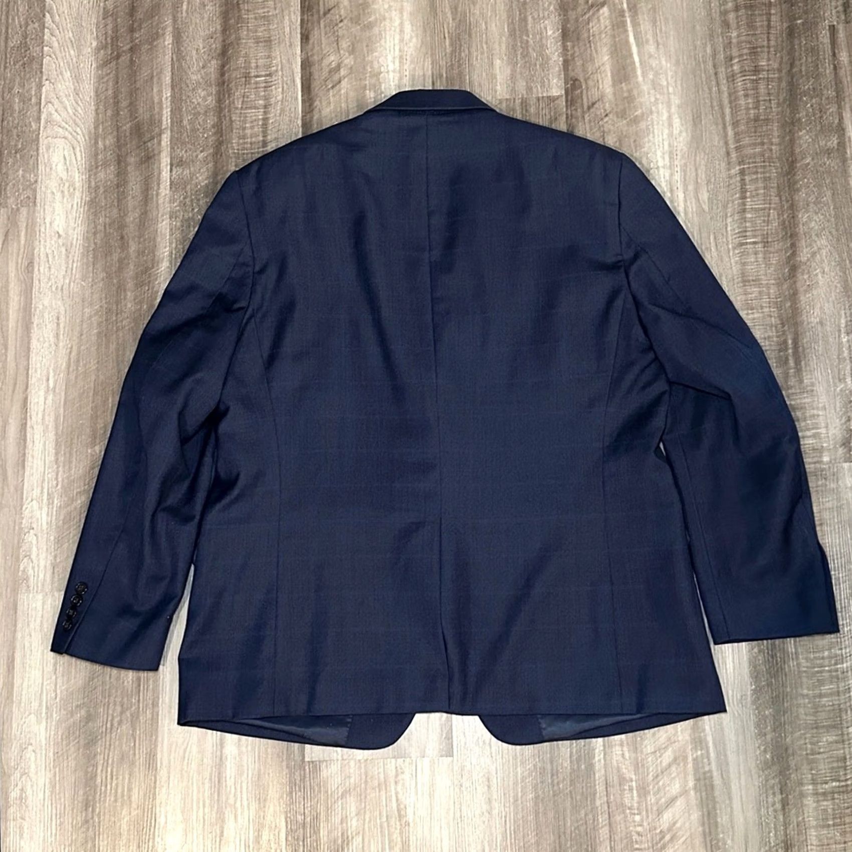 Ralph Lauren Lauren Ralph Lauren Black Label Blazer Navy Windowpane Plaid 46R Men Medium? Size 46R - 2 Thumbnail