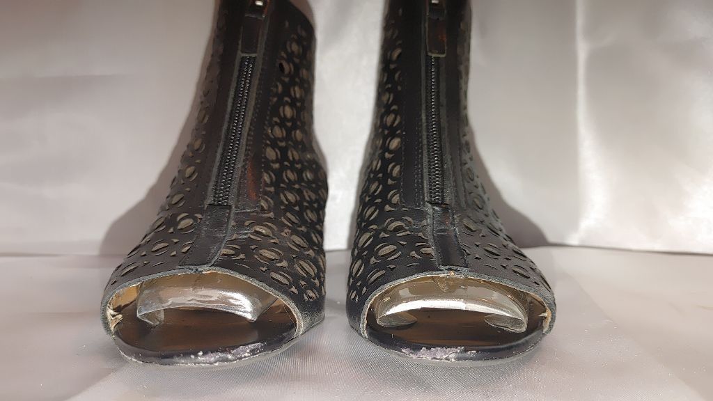 Franco Sarto Franco Sarto Akrona Leather Peep Toes Size 7.5 Size US 7.5 / IT 37.5 - 3 Thumbnail