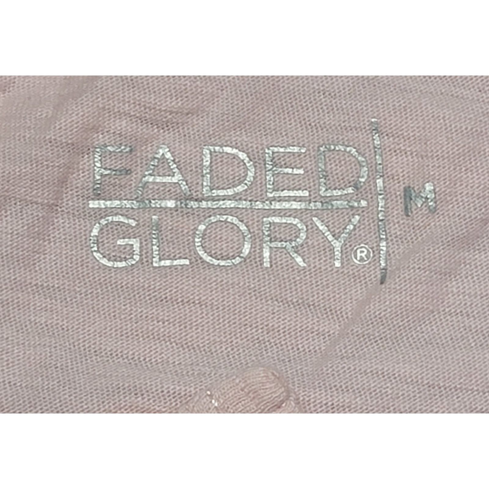 Faded Glory Faded Glory Pink Slub Knit Top Medium Lightweight Soft Size M / US 6-8 / IT 42-44 - 3 Thumbnail