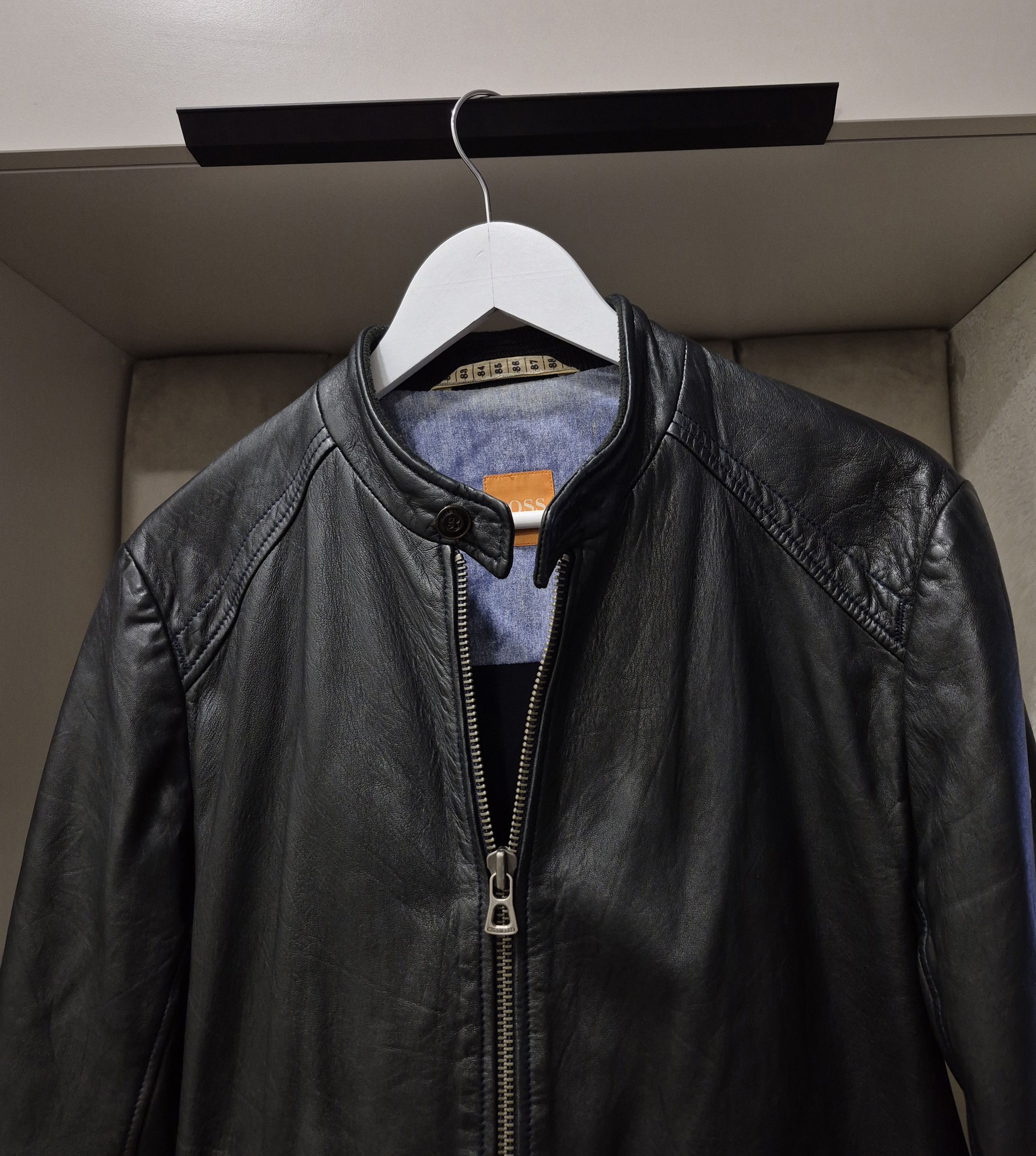Hugo Boss Hugo boss orange leather jacket Size US M / EU 48-50 / 2 - 3 Thumbnail
