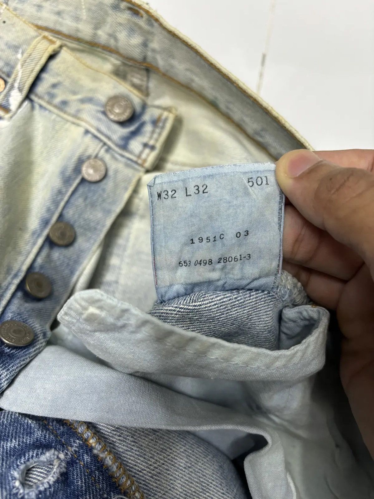 If Six Was Nine × Levi's 🔥LEVIS 501 PAINTER SPLATTER DISTRESSED DENIM JEANS Size US 32 / EU 48 - 9 Thumbnail