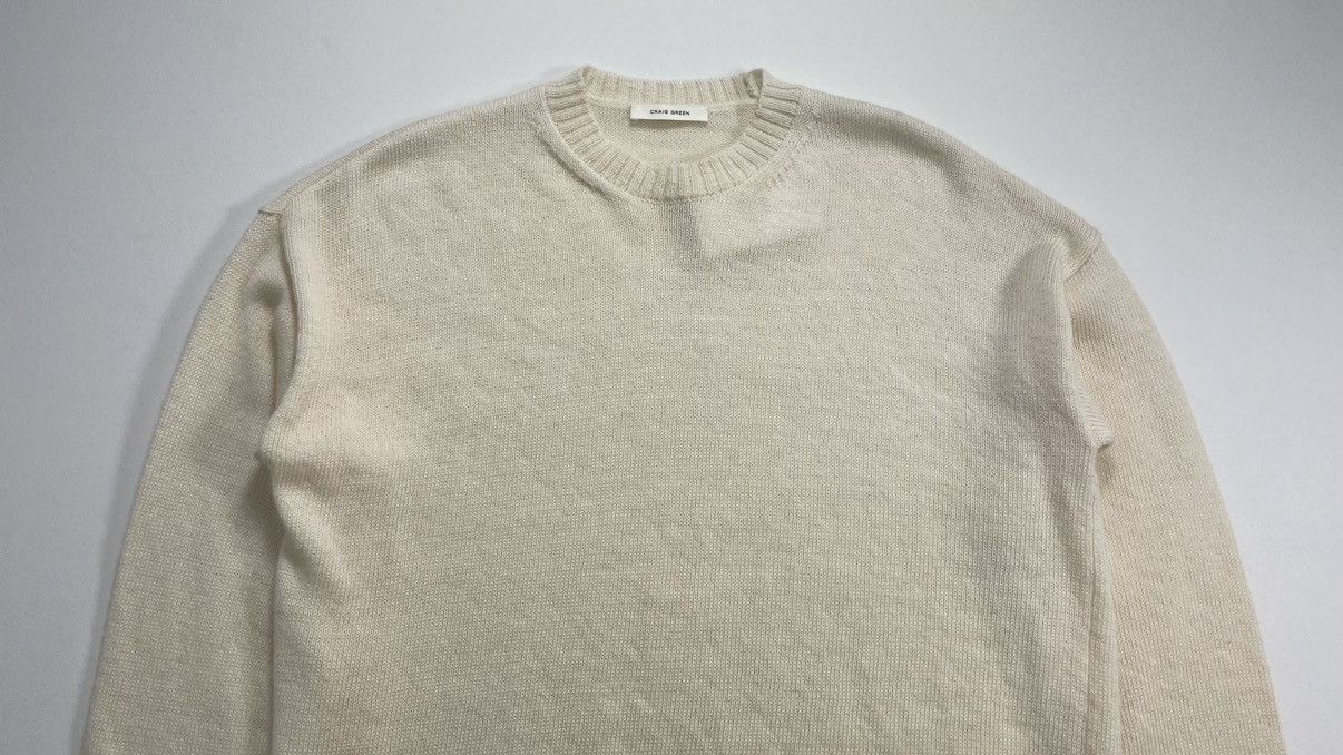 Craig Green Sample Cream Alpaca Wool Sweater Size US M / EU 48-50 / 2 - 2 Thumbnail