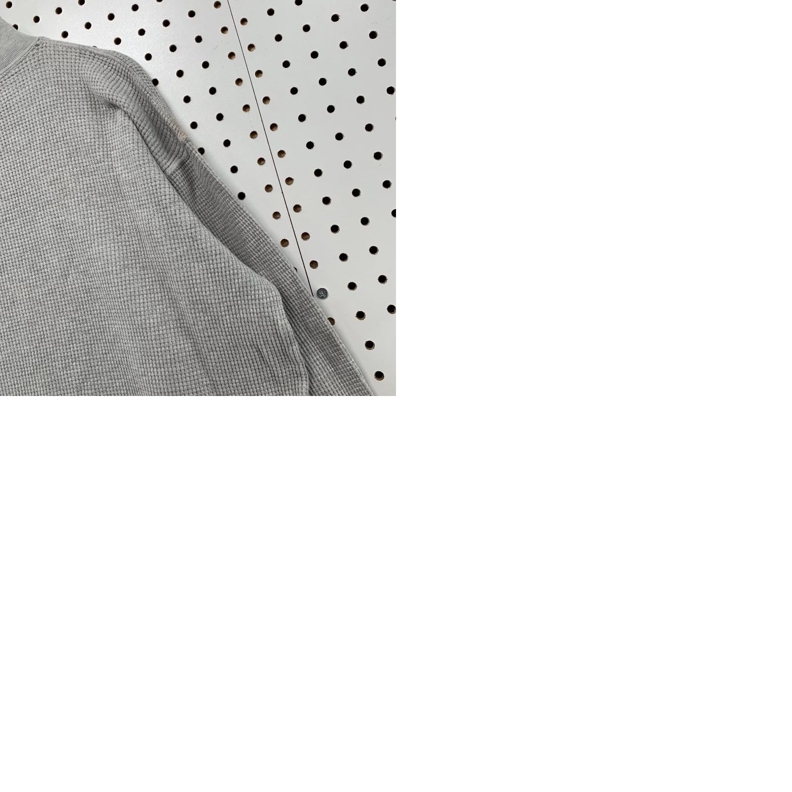 Lands' End VINTAGE Lands' End Thermal Shirt Mens XL Gray Waffle Knit 90s 80s Long Sleeve USA Size US XL / EU 56 / 4 - 9 Thumbnail