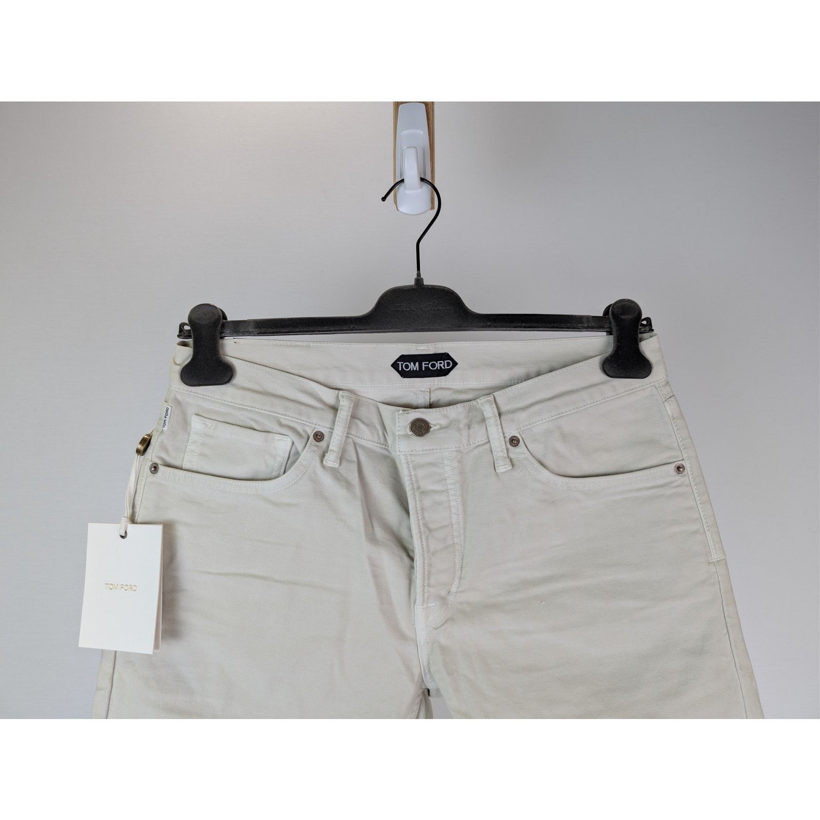 Tom Ford o1rshd1 Slim Fit Denim Jeans in Light Yellow Size US 33 - 3 Thumbnail