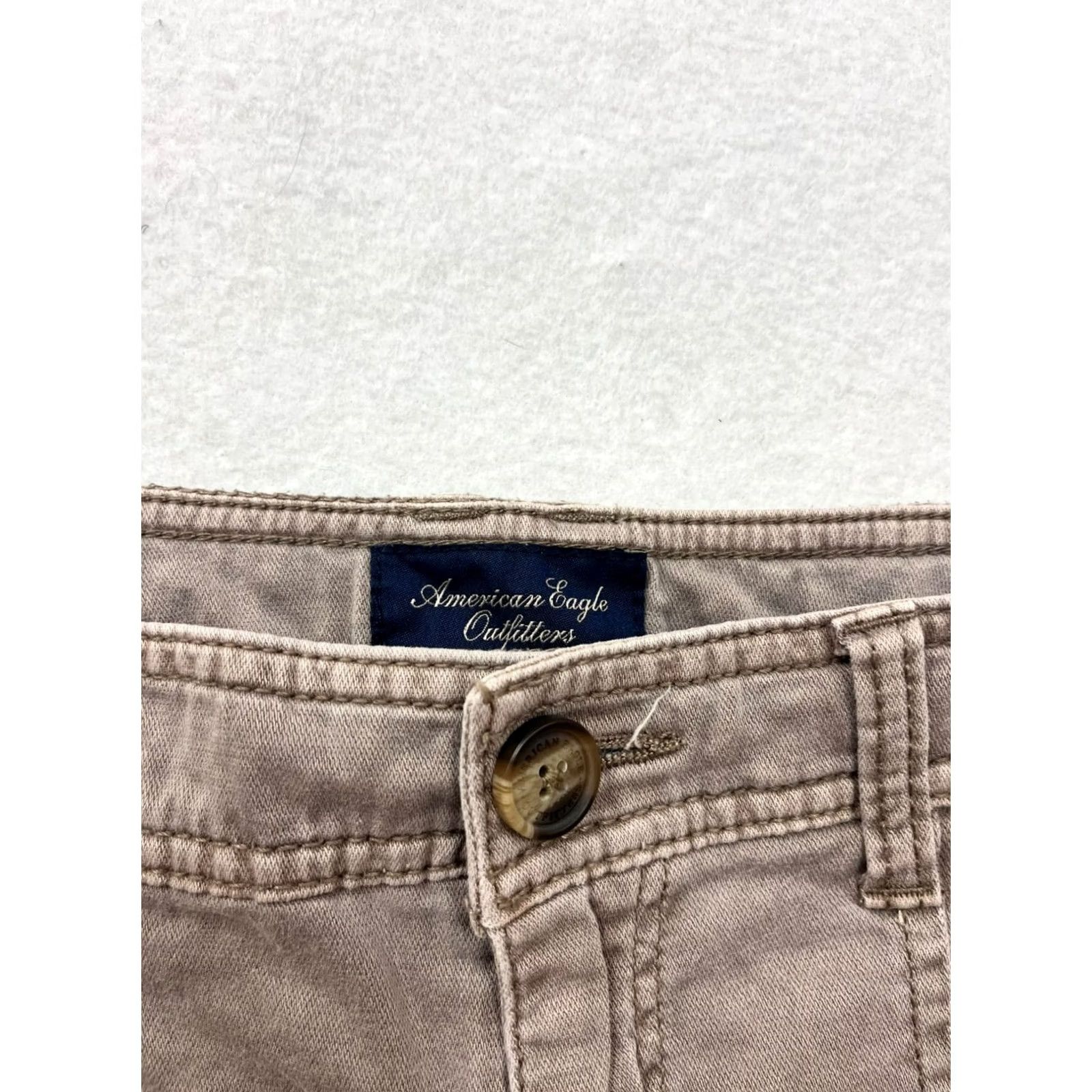 Vintage American Eagle Womens Khaki Shorts #6420 Short Chino Cotton Spandex 8 Khaki Womens 8 Mens? (no) Size 30" / US 8 / IT 44 - 3 Thumbnail