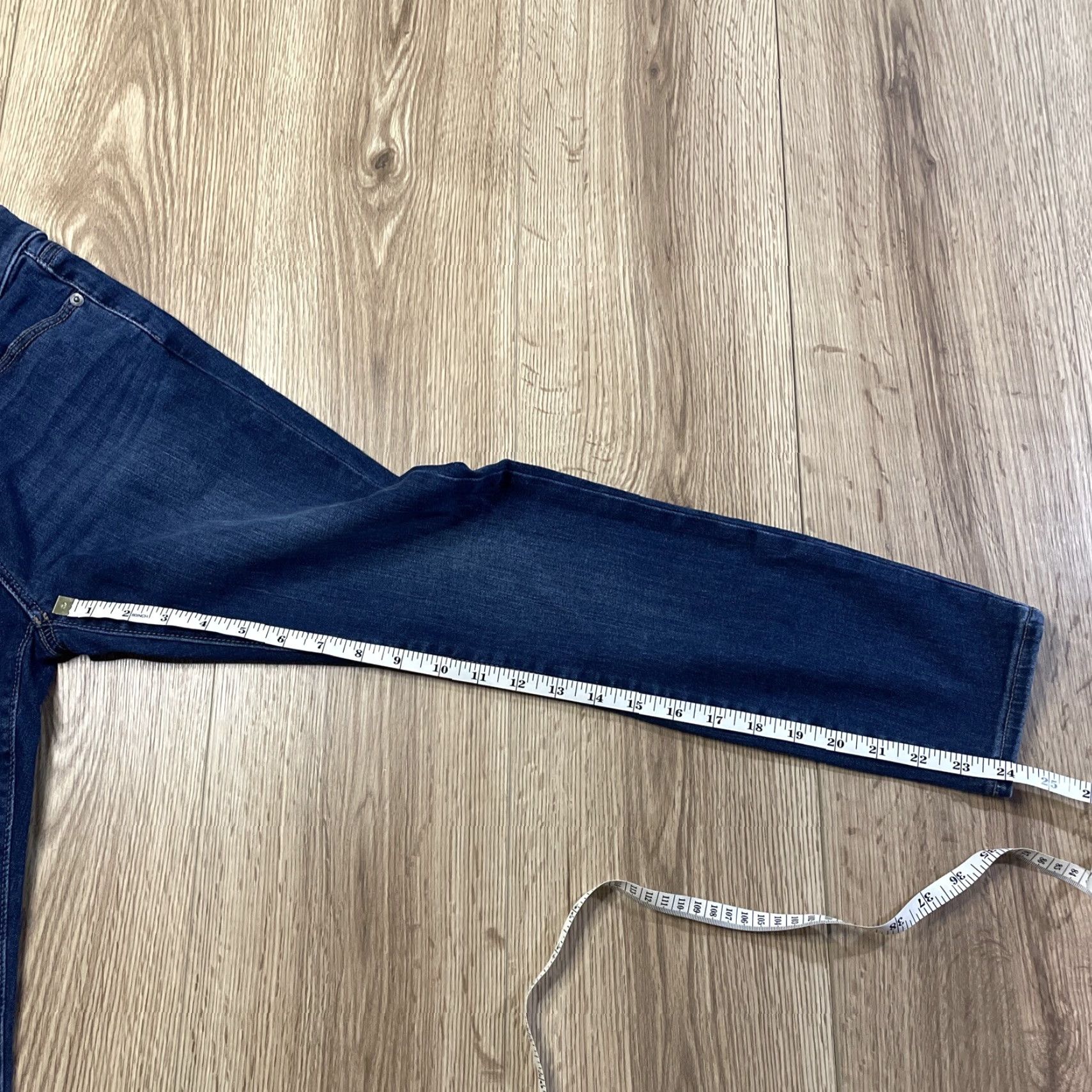 Loft VINTAGE LOFT Womens Jeans Skinny Fit 4P Petites Mid-Rise Blue Denim 2010s Size 27" / US 4 / IT 40 - 7 Thumbnail