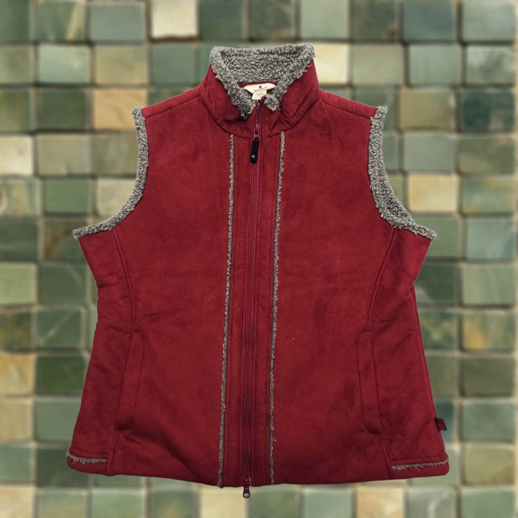 Vintage Woolrich Vest Womens XL Red Full Zip Lined Fleece Southwestern Outdoor Woolrich Size XL / US 12-14 / IT 48-50 - 1 Thumbnail