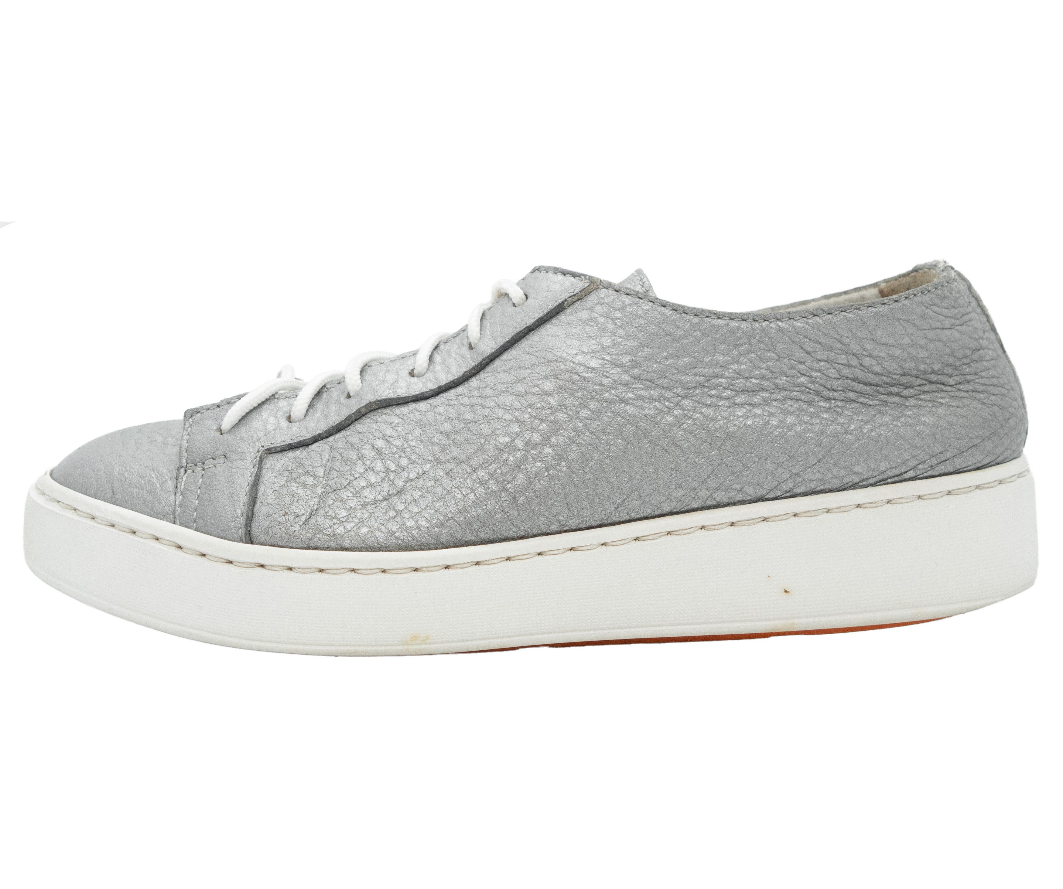 Santoni Leather Low Sneakers Size US 6 / IT 36 - 2 Thumbnail